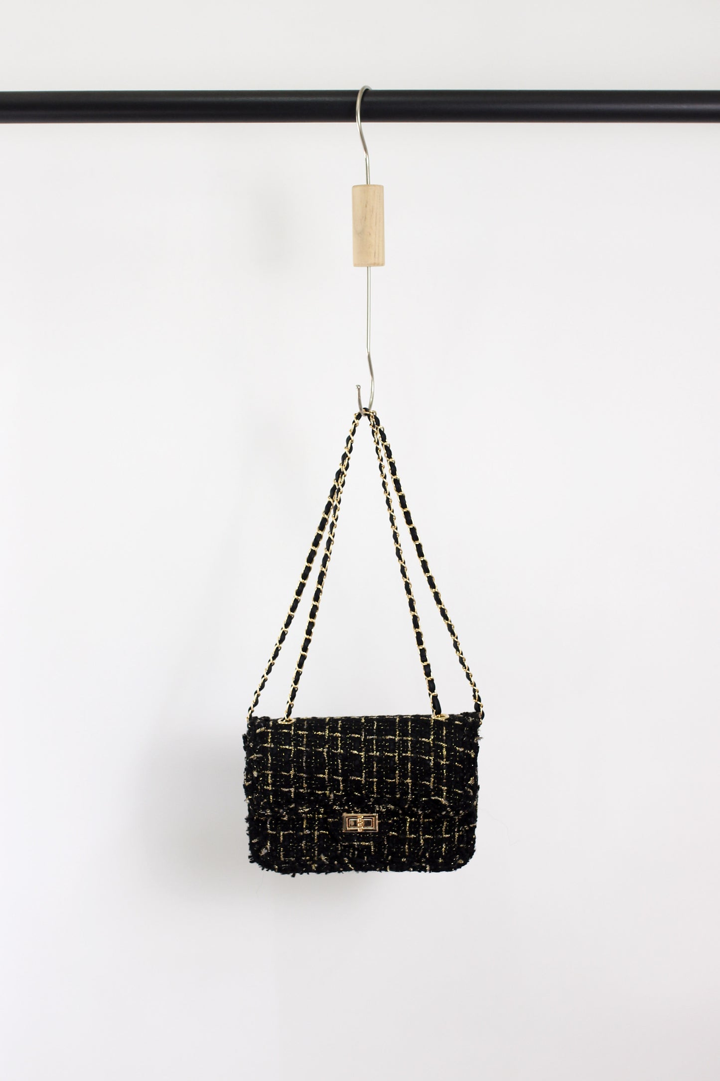 2411LJYMS40412 - Chic Tweed Chain Crossbody Bags