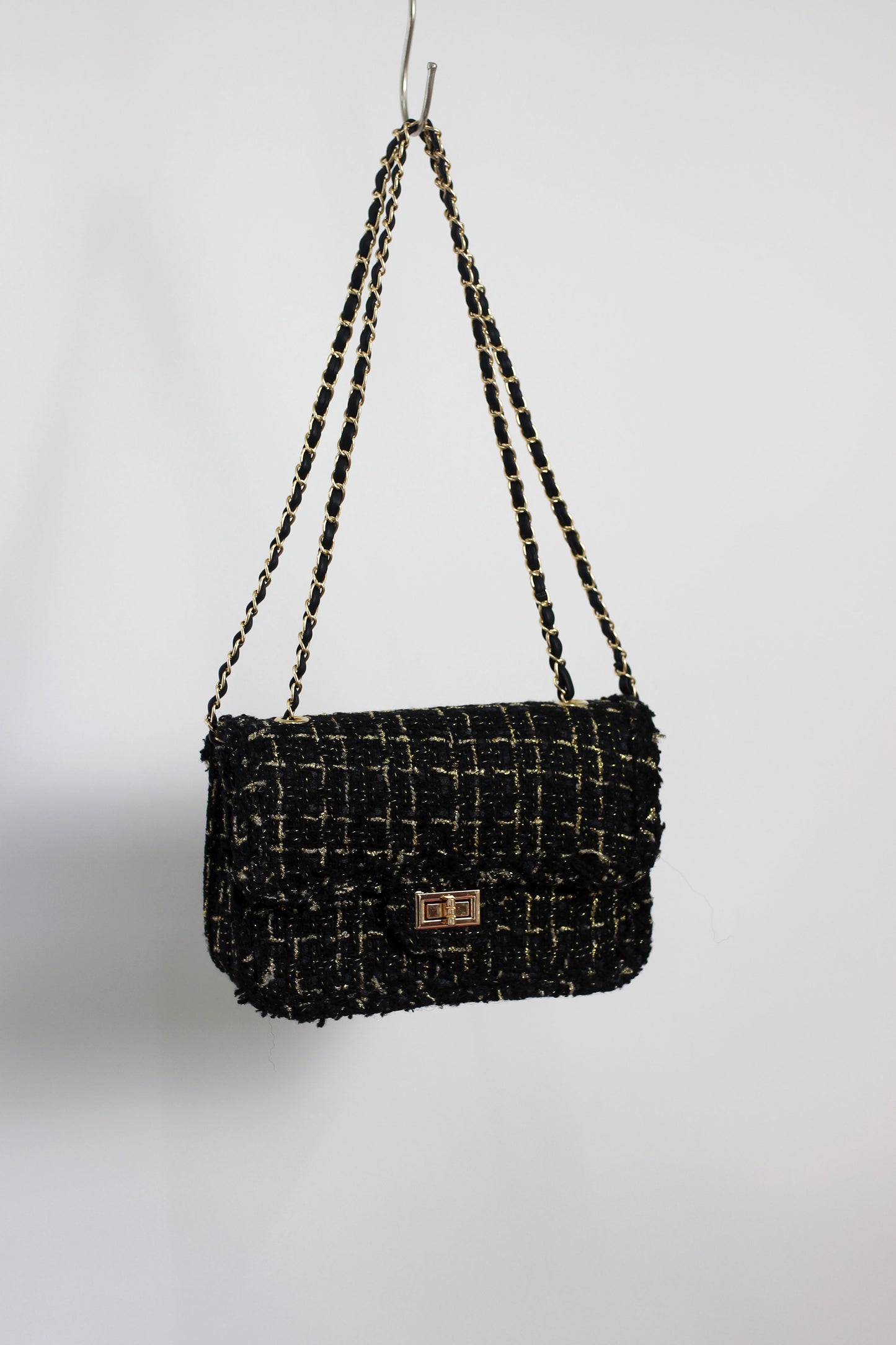 2411LJYMS40412 - Chic Tweed Chain Crossbody Bags