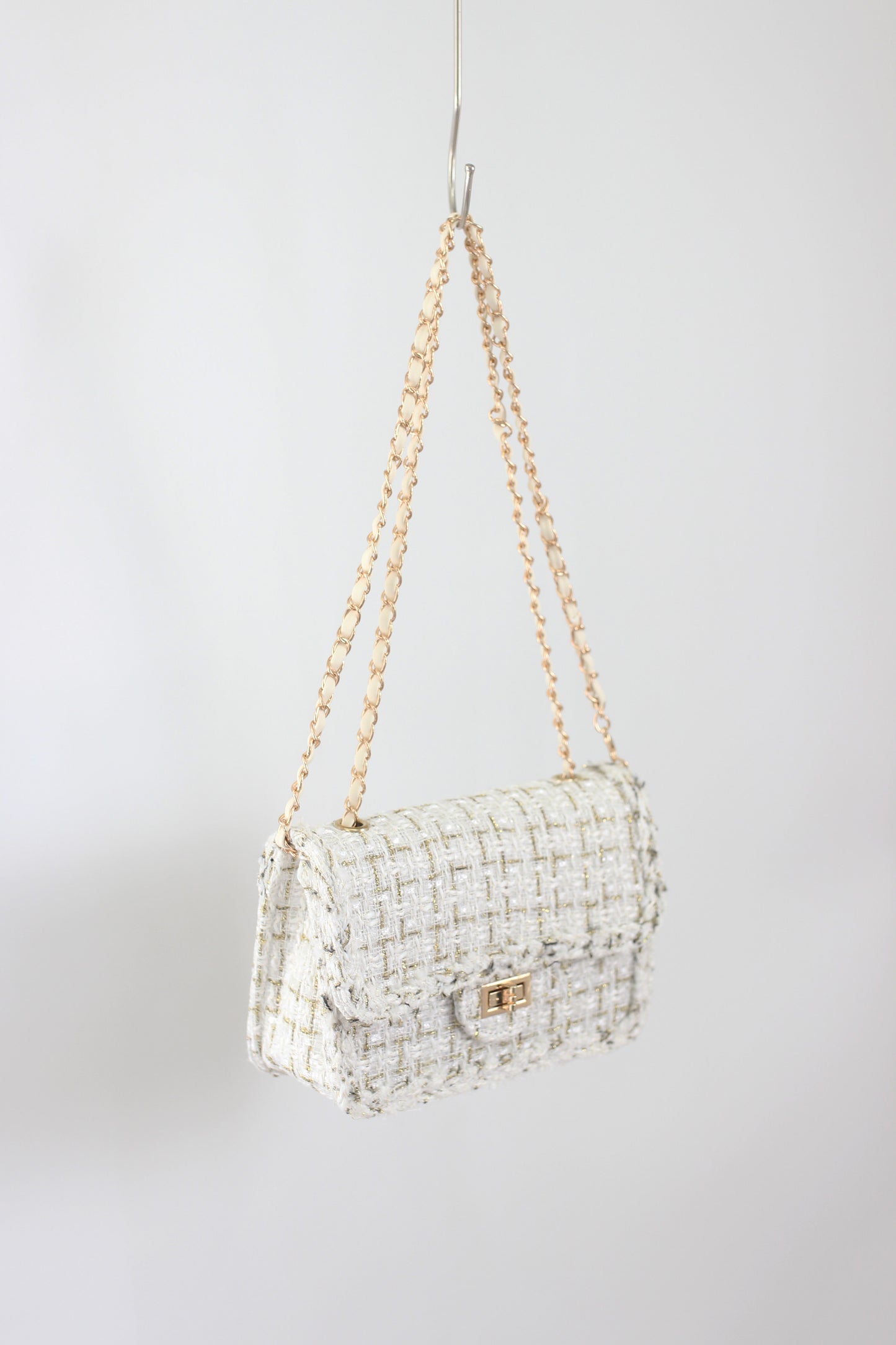 2411LJYMS40412 - Chic Tweed Chain Crossbody Bags