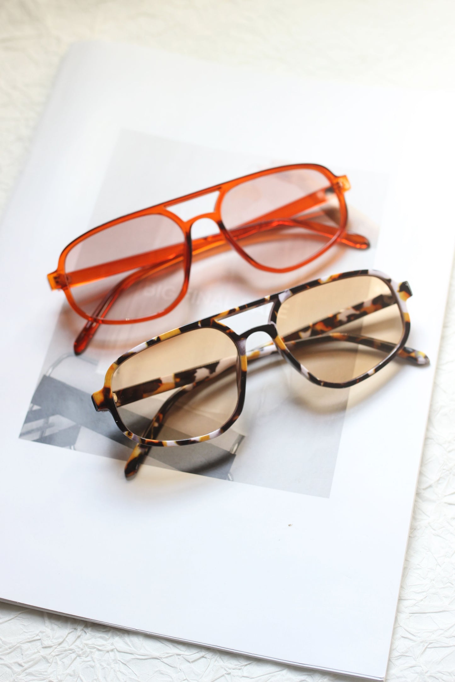 A2311KD67971 - DAISY TRENDY DOUBLE BEAM SUNGLASSES
