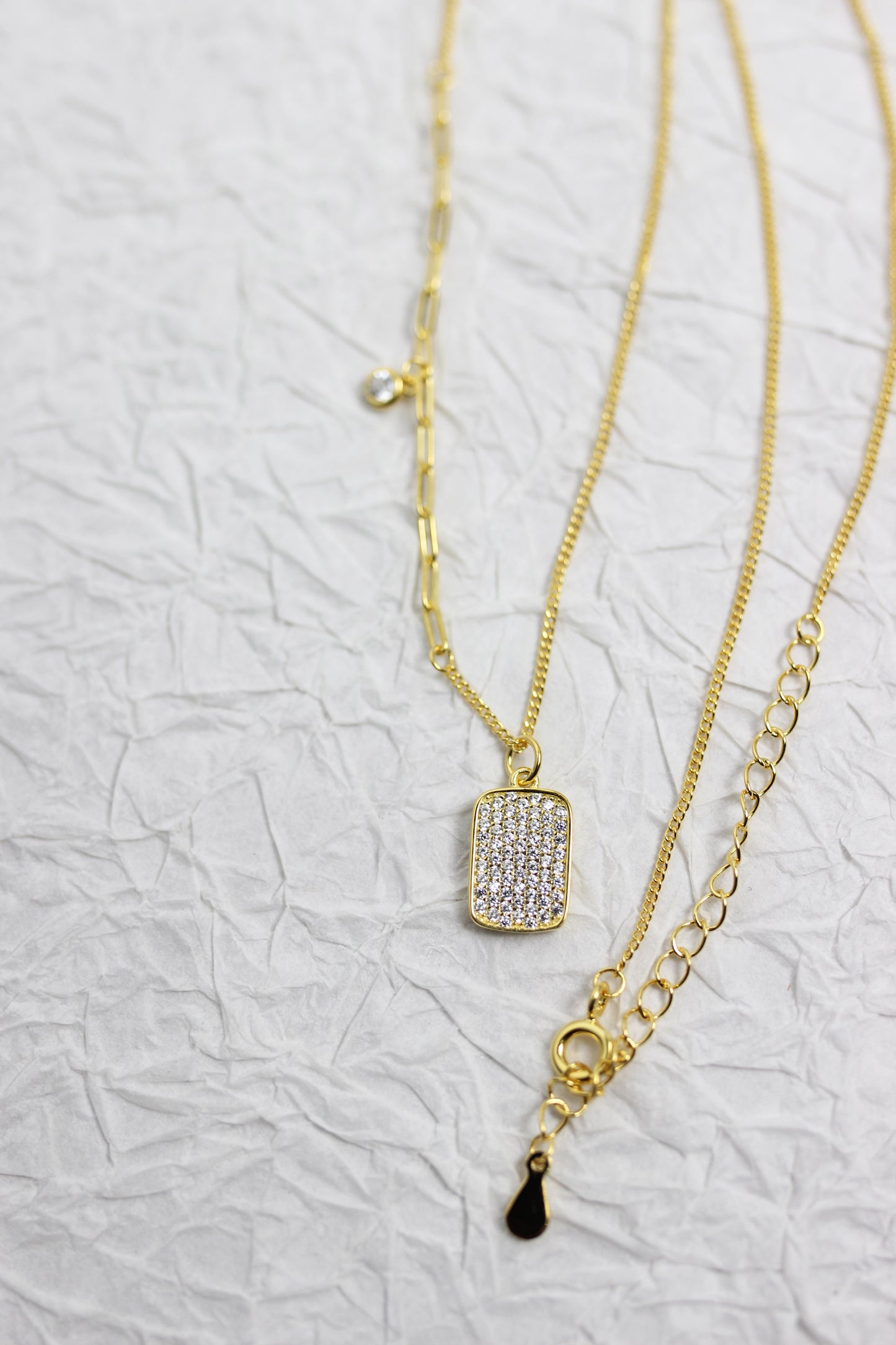 A2403FD33635 - TREATING YOURSELF GOLD NECKLACE