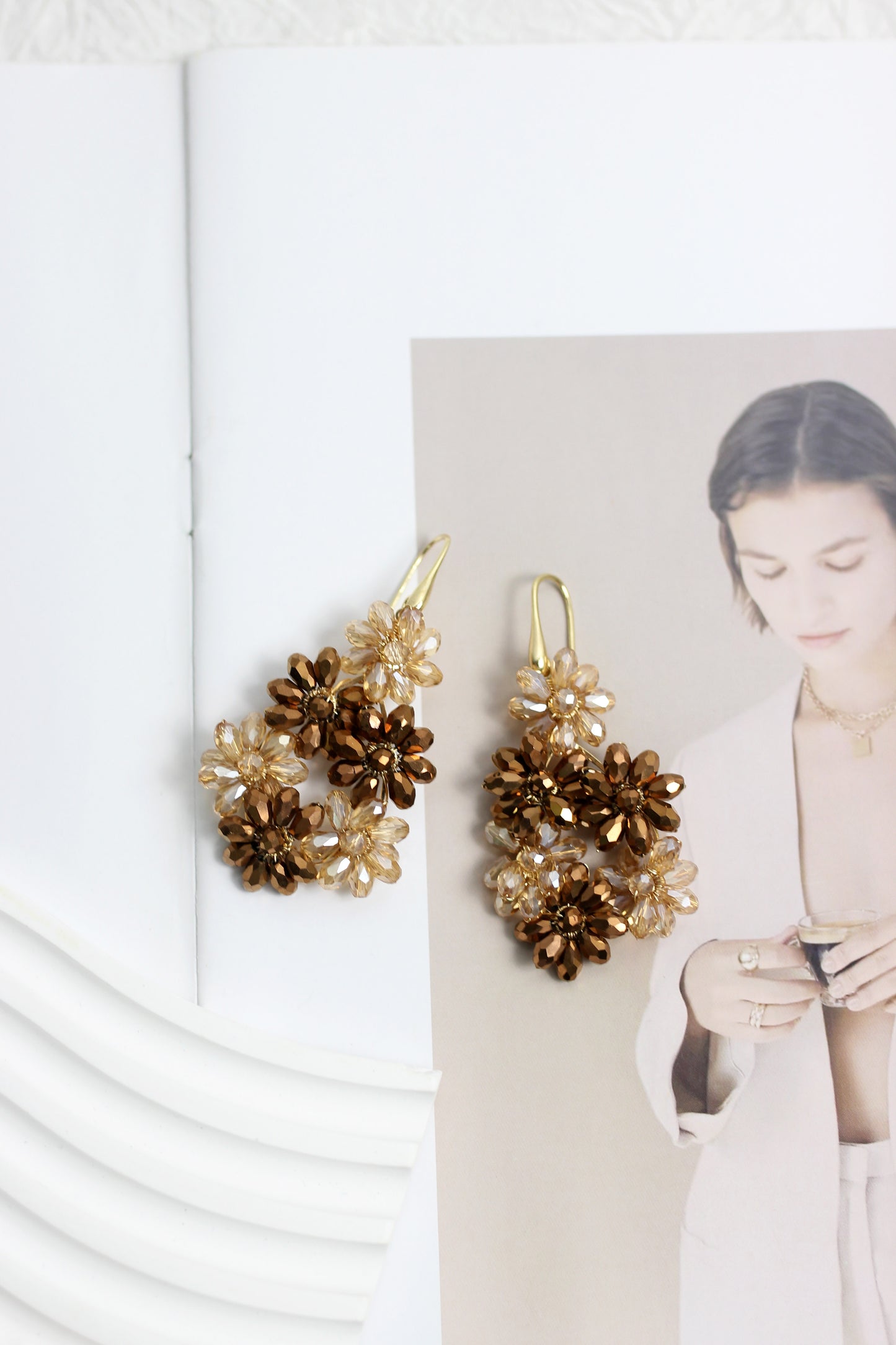 A2407QF55301 - Blooming Cluster Earrings