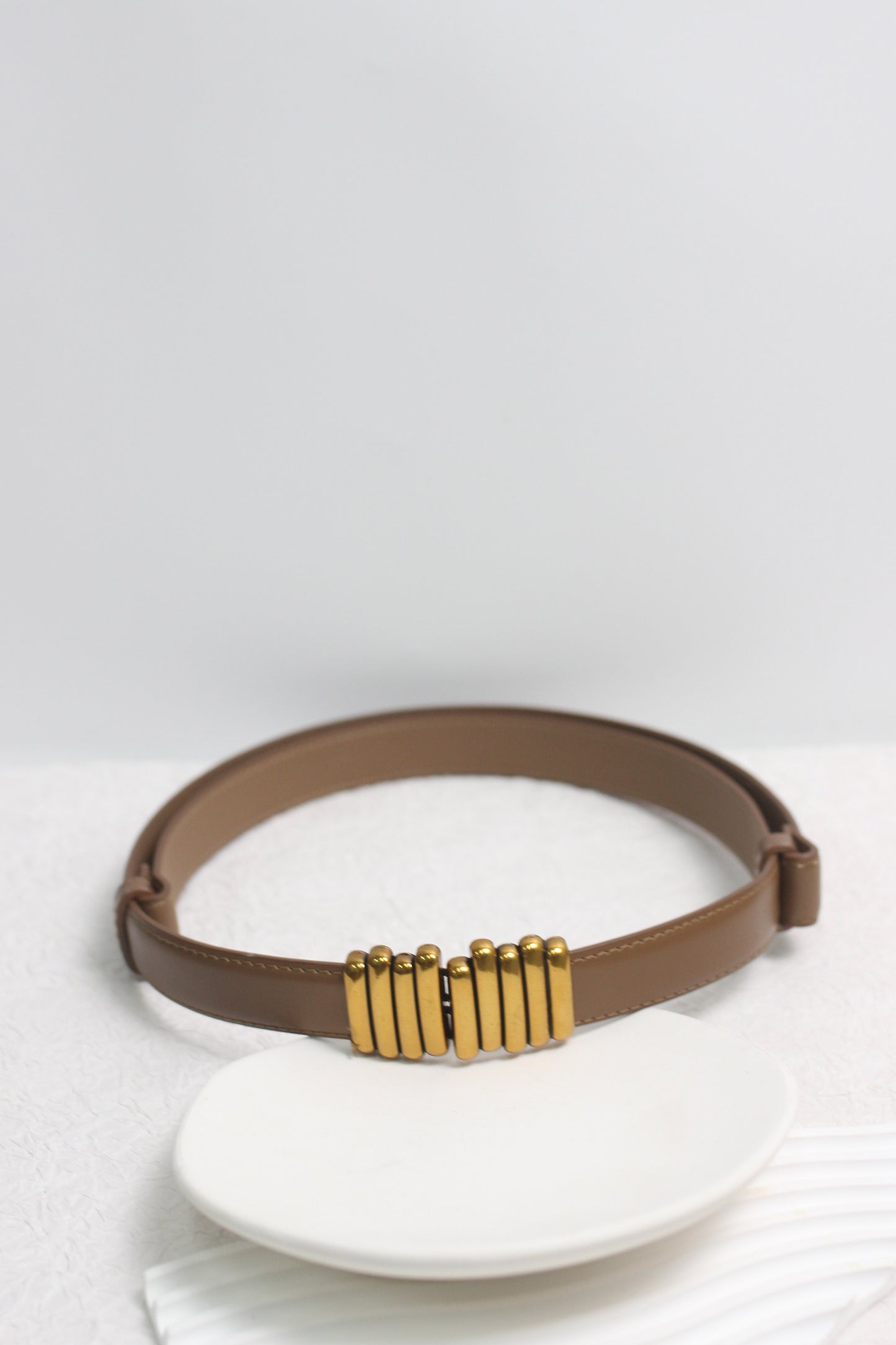 A2411DJN98663 - Modern Spiral Buckle Leather Belts