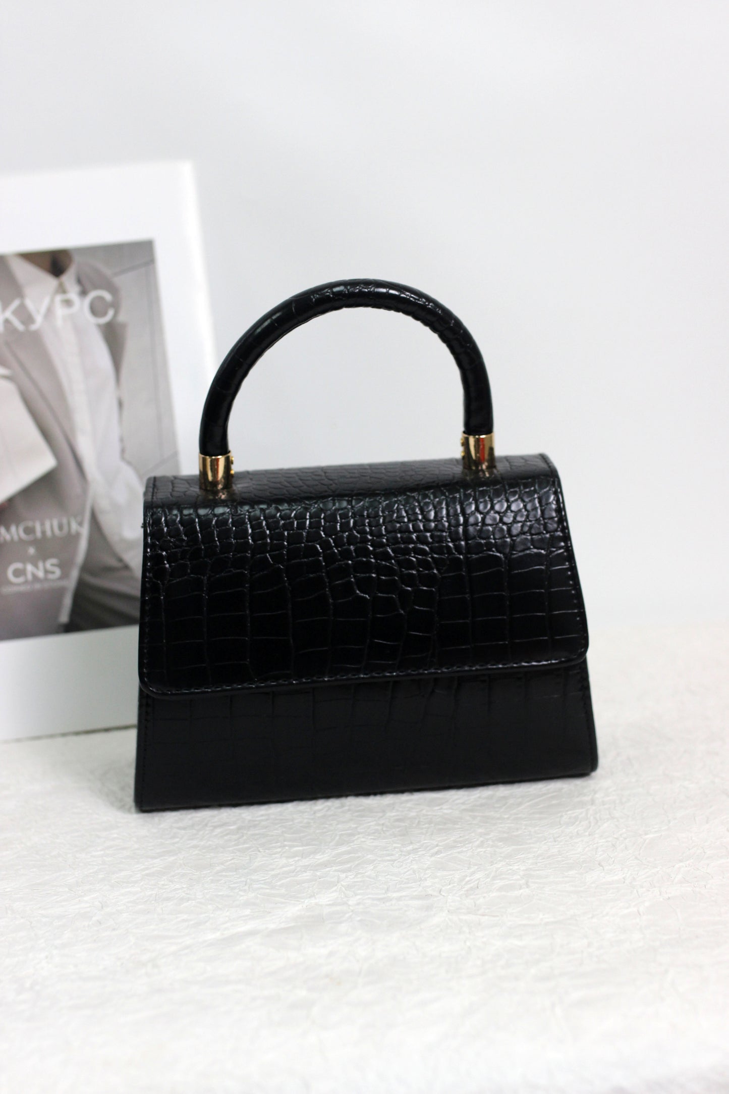 A2411HY26924-1 Luxury Crocodile-Embossed PU Leather Handbag Collection