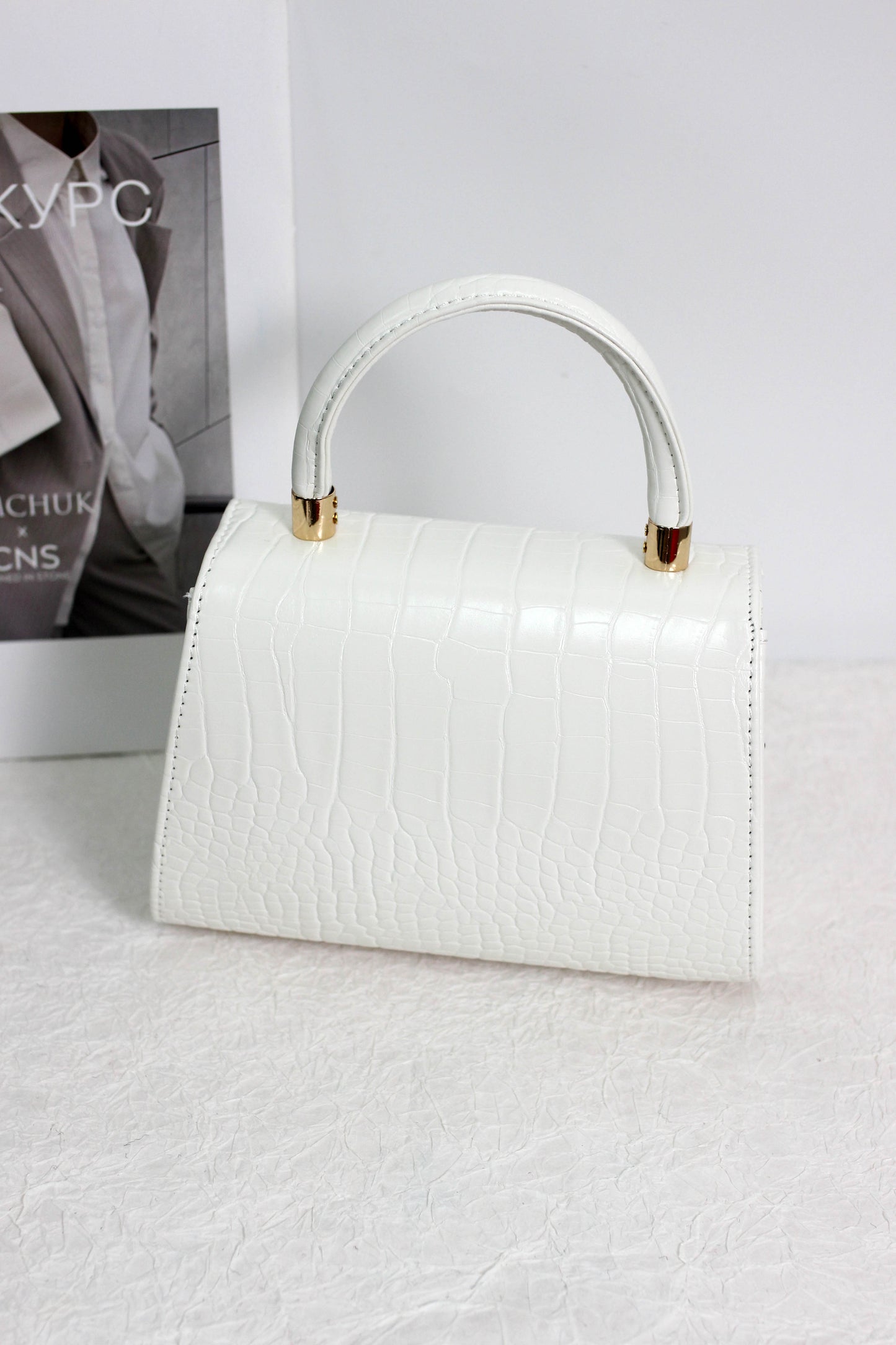 A2411HY26924-1 Luxury Crocodile-Embossed PU Leather Handbag Collection