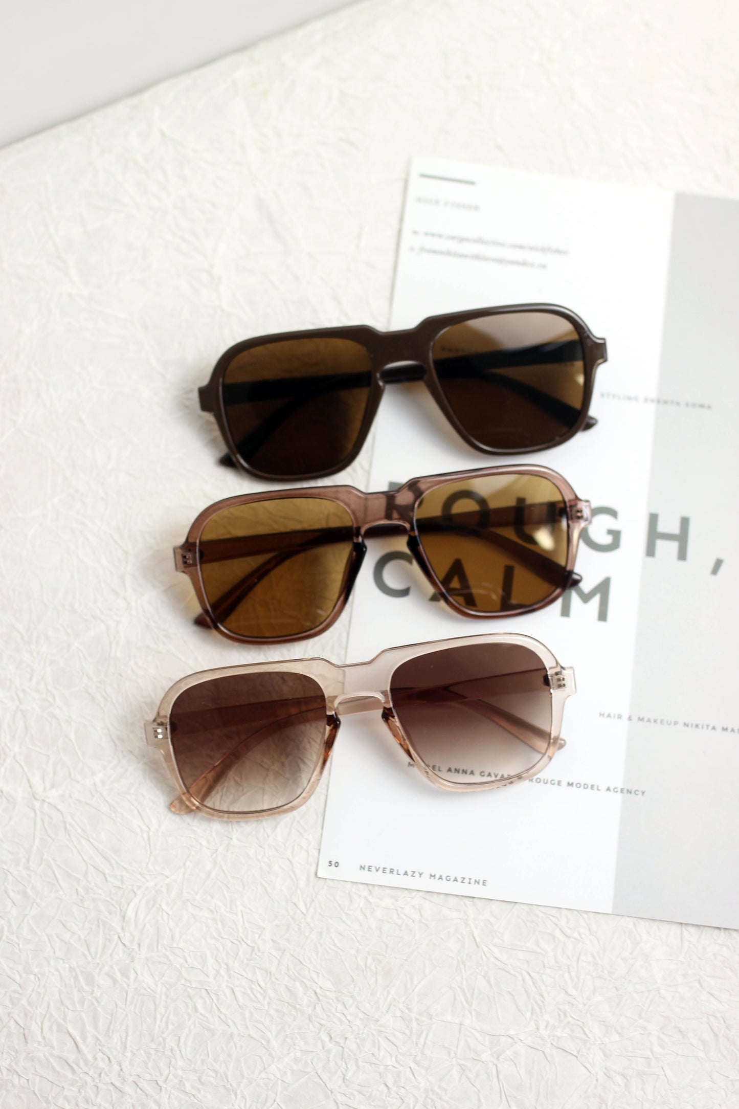 A2502MN72316 - Retro Square Frame Sunglasses