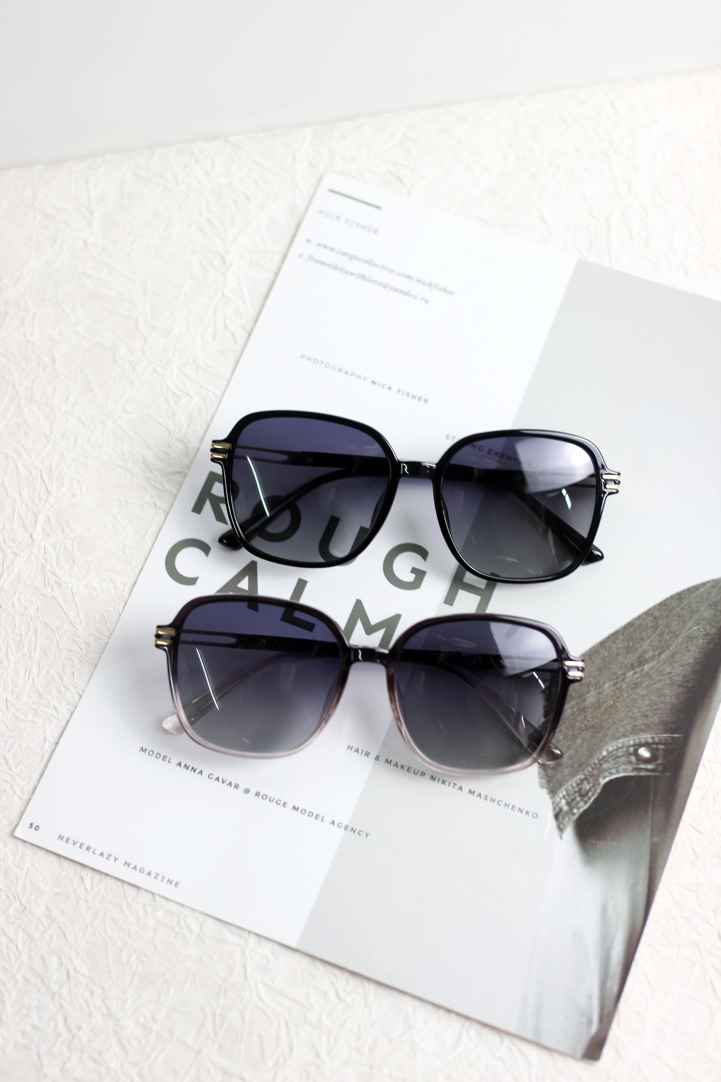 A2503GY37812 - Retro Square Frame Sunglasses