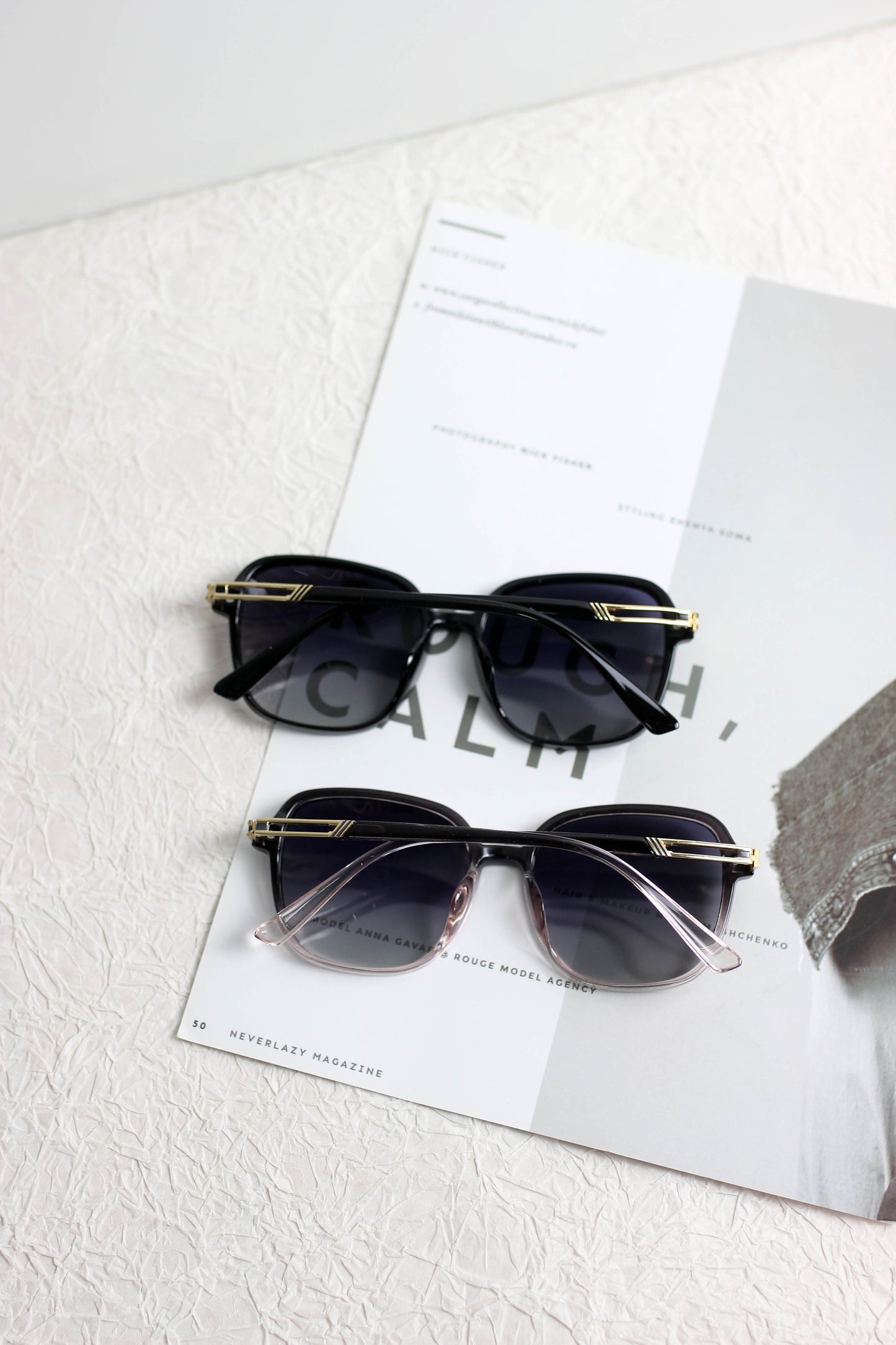 A2503GY37812 - Retro Square Frame Sunglasses