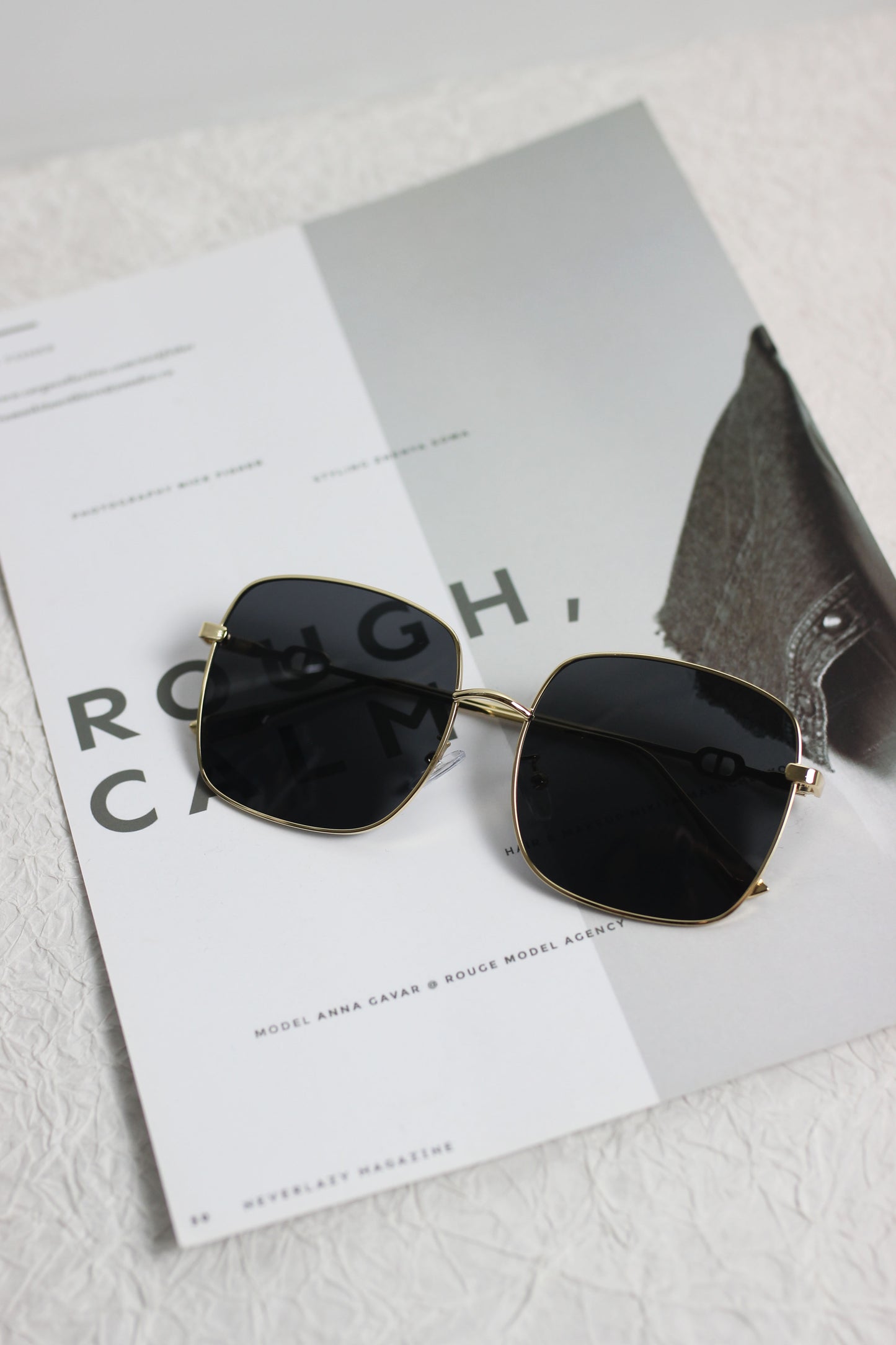 A2503KD78871 - Luxury Square Frame Metal Sunglasses