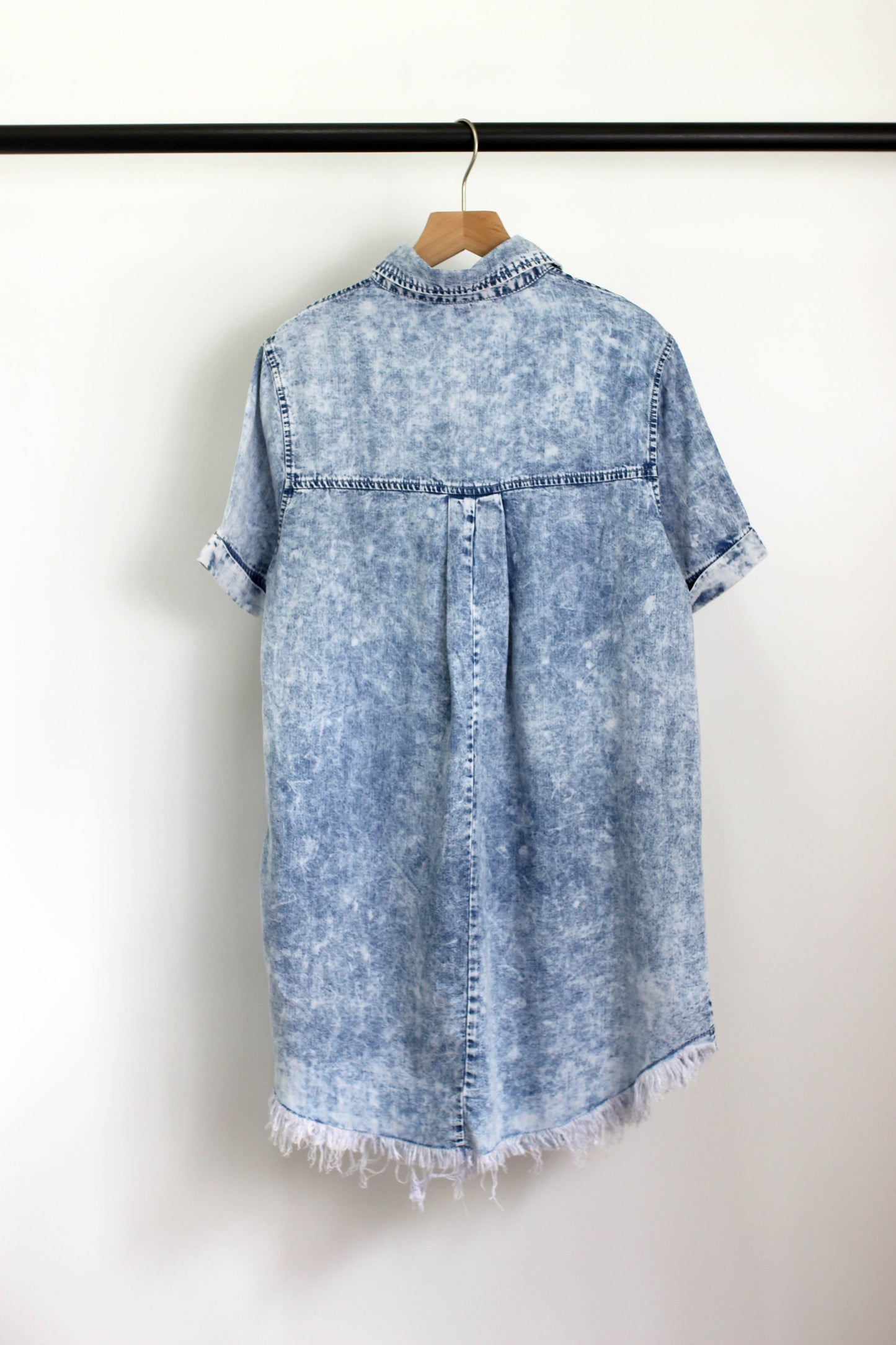 D2405OZX92046- SIMPLE MOMENTS BLUE MINI DRESS