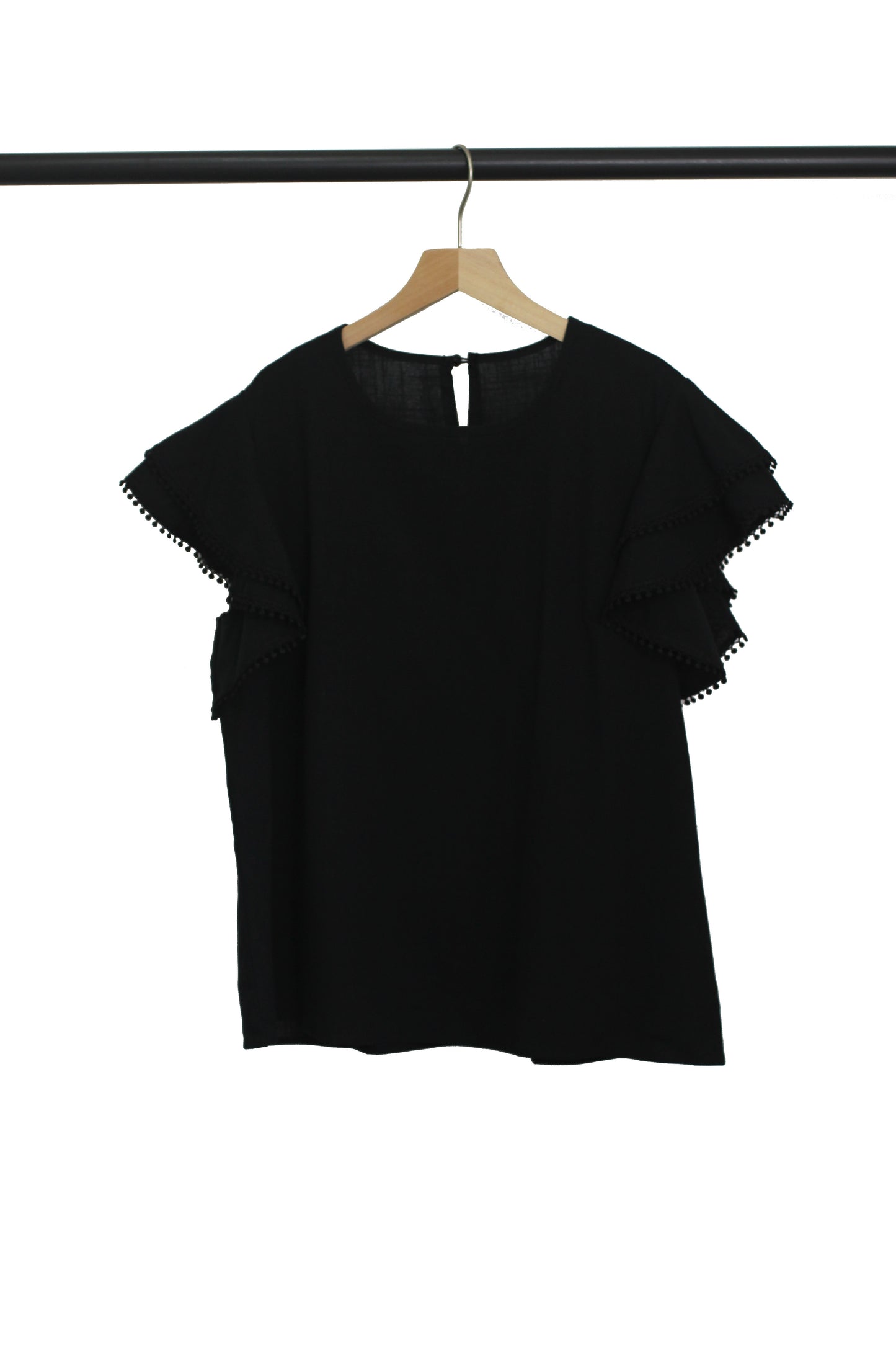 T2402AX27393 - BLOOM SEASON LACE TRIM TOP