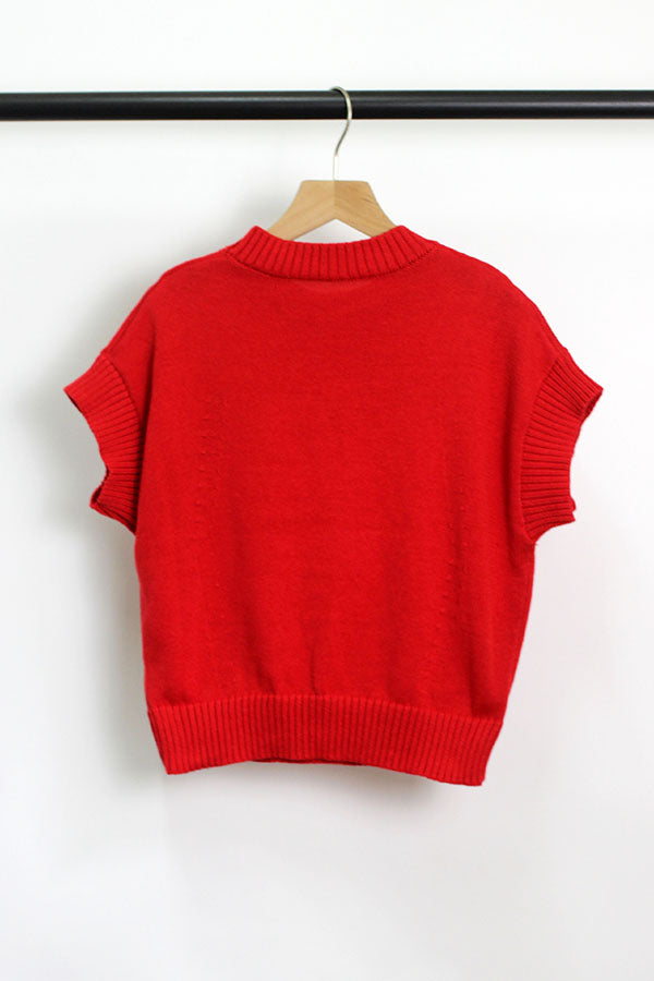 W2409LM90407 - Heart Knit Sweater ¡§C Valentine?¡¥s Day Edition