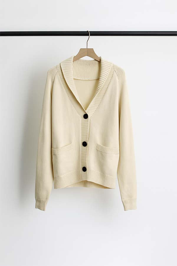 W2506MY13589 - Women¡¯s Knit Cardigan with Flag Back Design