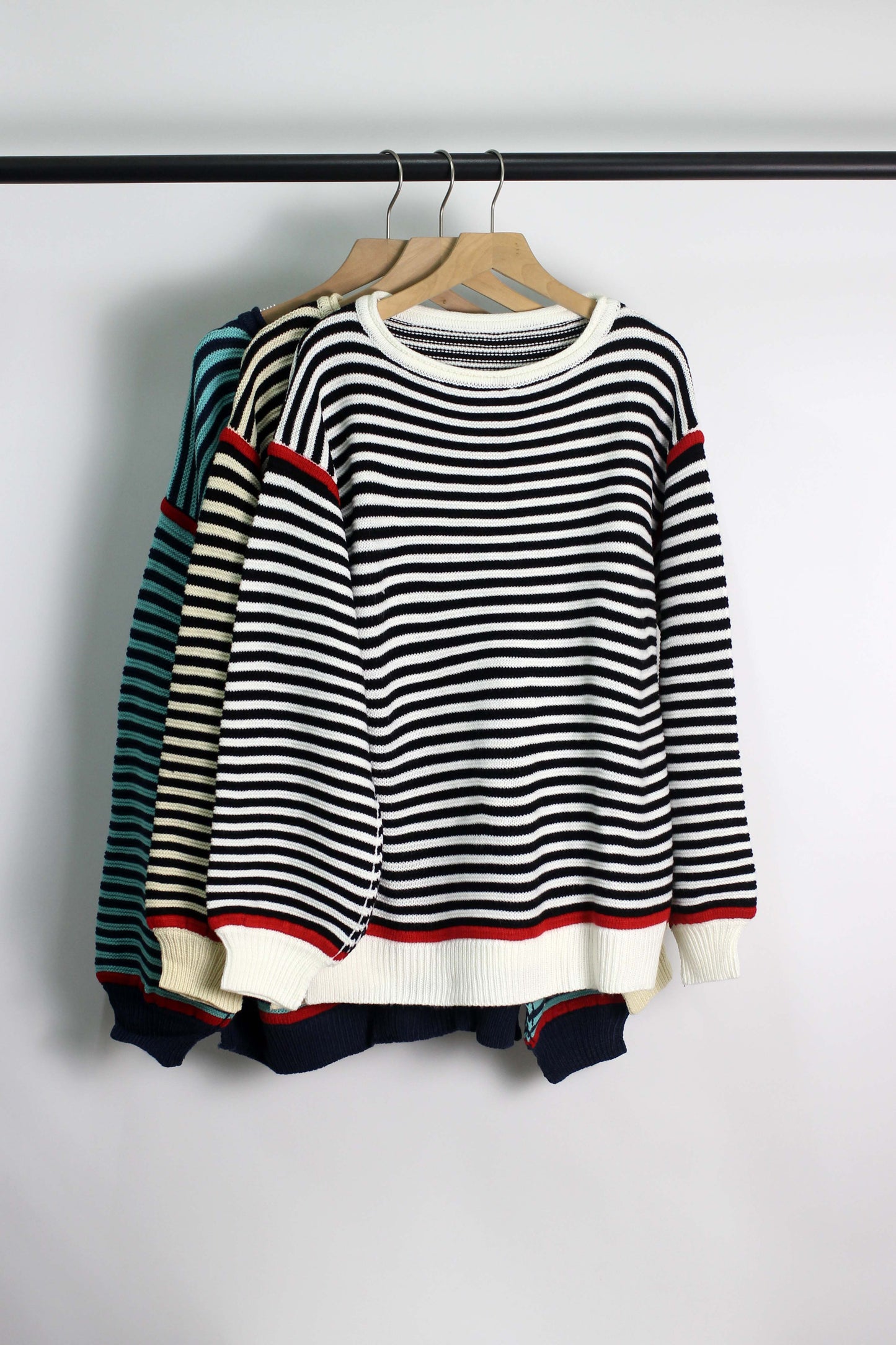 W2506MY35243 - Women¡¯s Classic Striped Knit Sweater