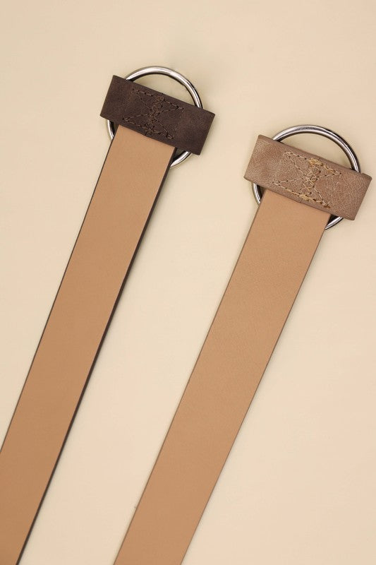 A2209SJFS70264-PU Pinless Round Buckle Fashion Belt