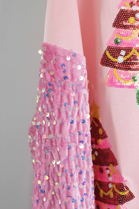 T2511YM41649-Sequin Nutcracker Christmas Sweatshirt