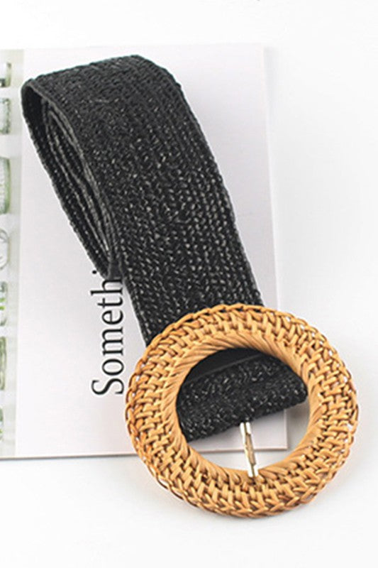 52469AQK-Simple Round Buckle Belt