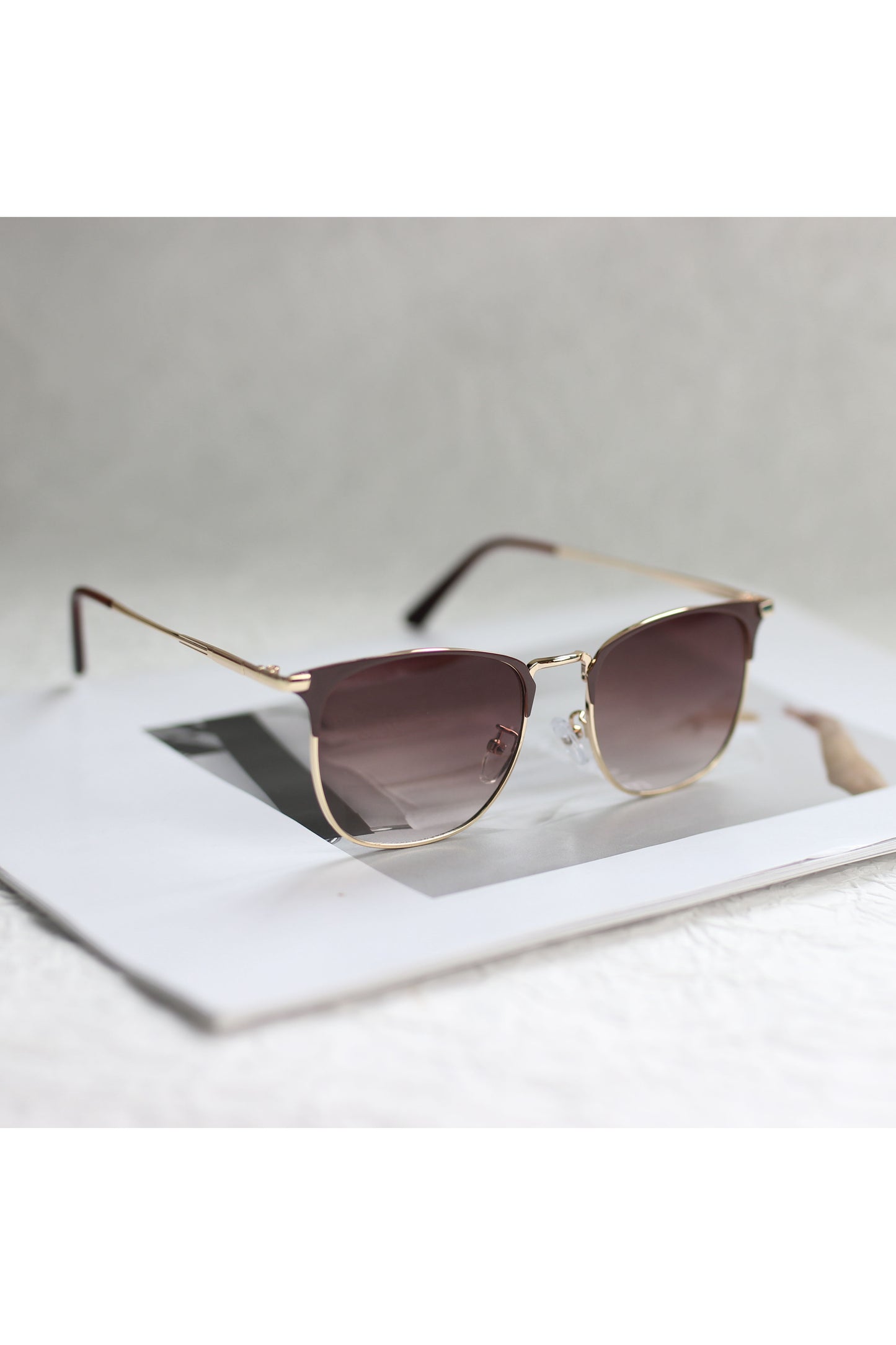 A2311DH52022 - CLARA GOLD BROWN SUNGLASSES