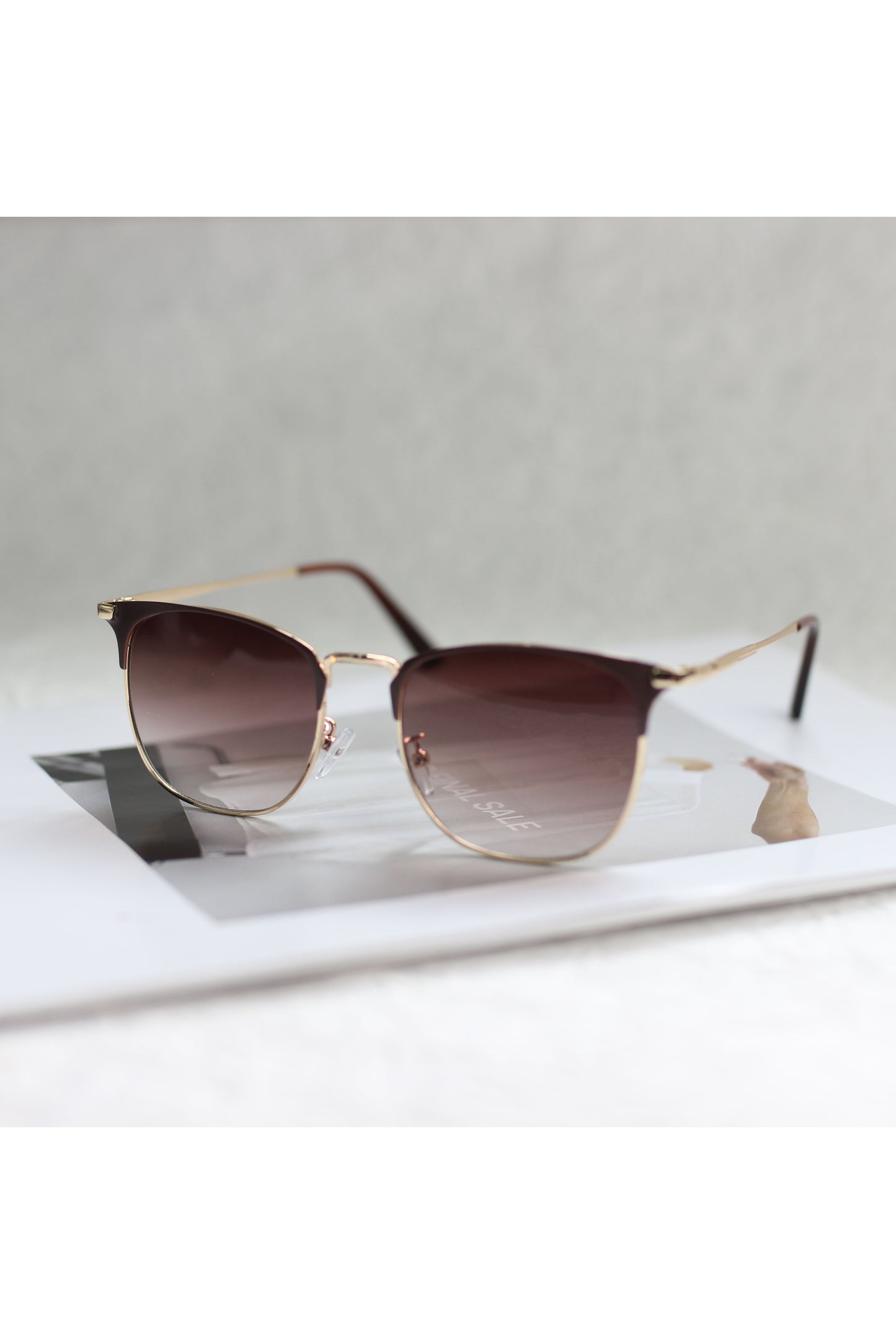 A2311DH52022 - CLARA GOLD BROWN SUNGLASSES