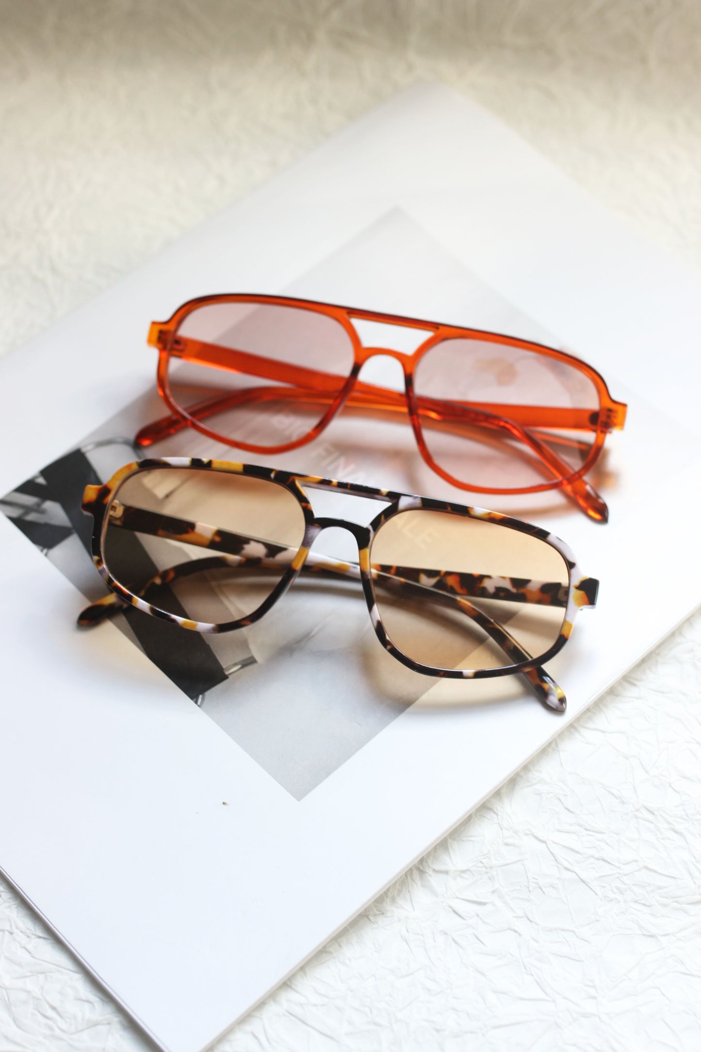 A2311KD67971 - DAISY TRENDY DOUBLE BEAM SUNGLASSES