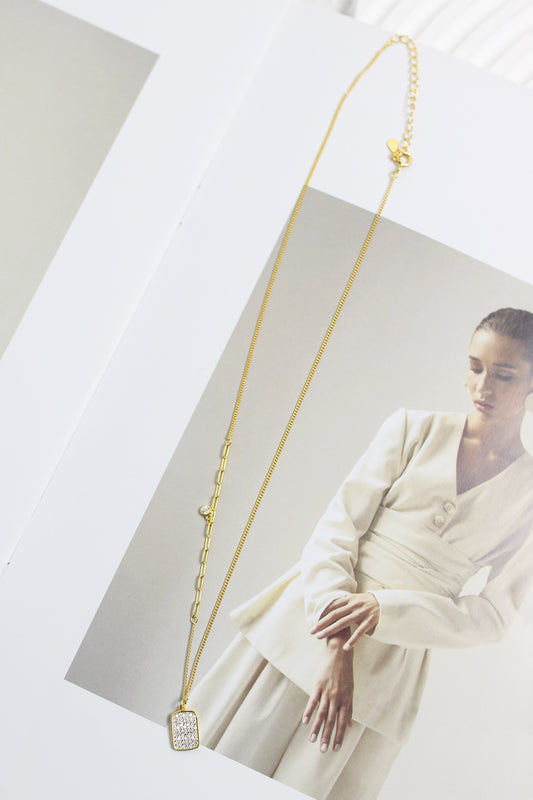 A2403FD33635 - TREATING YOURSELF GOLD NECKLACE