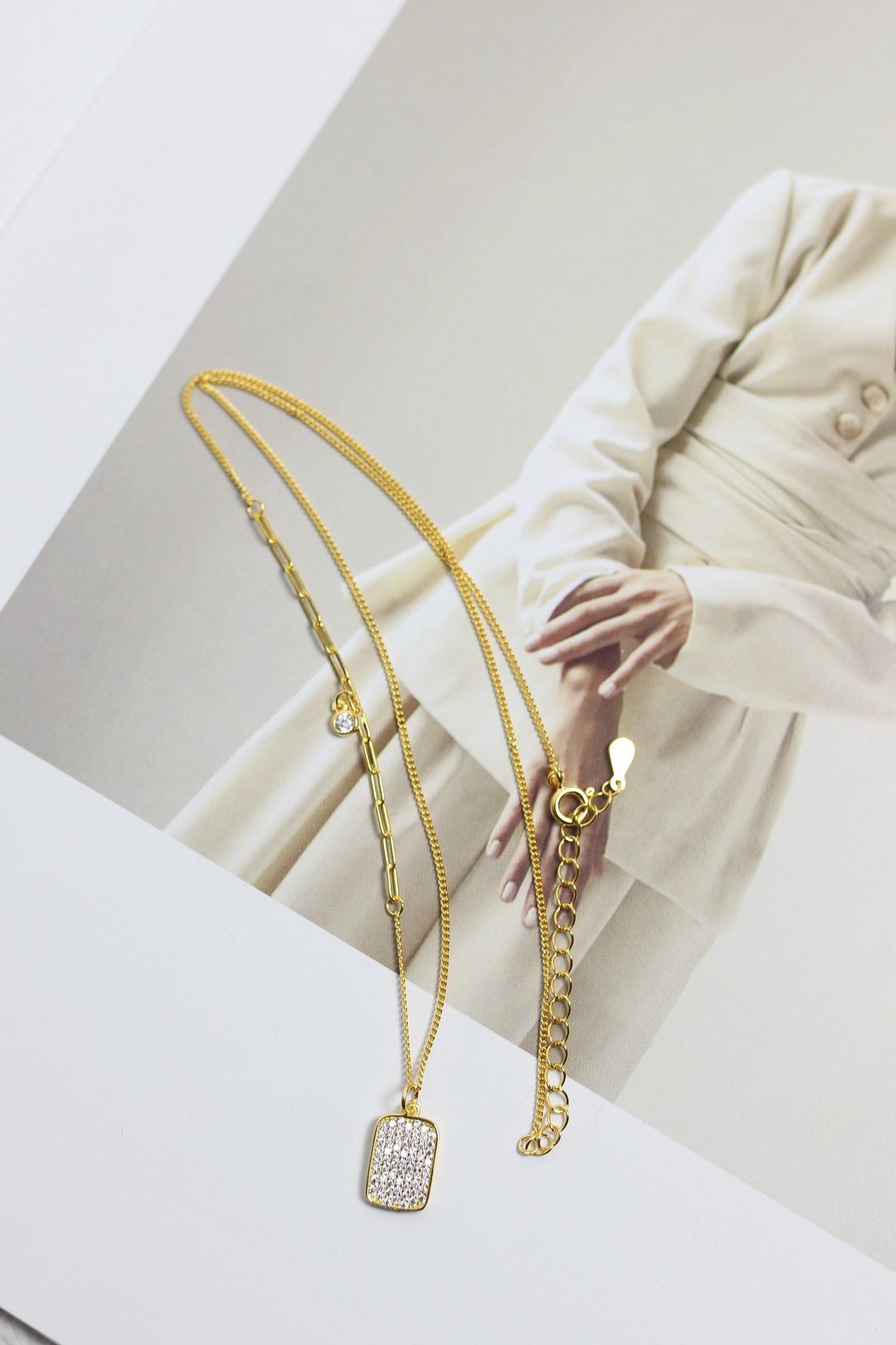 A2403FD33635 - TREATING YOURSELF GOLD NECKLACE