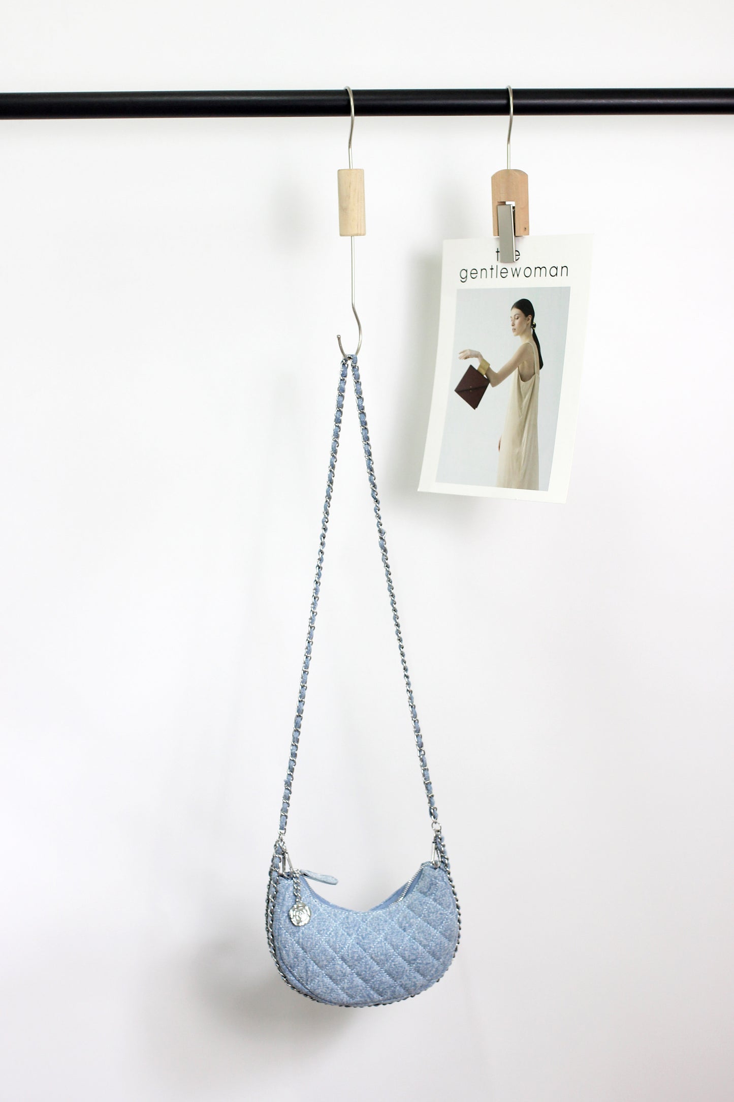 A2406HK13738 - DENIM DELIGHT CRESCENT BAG