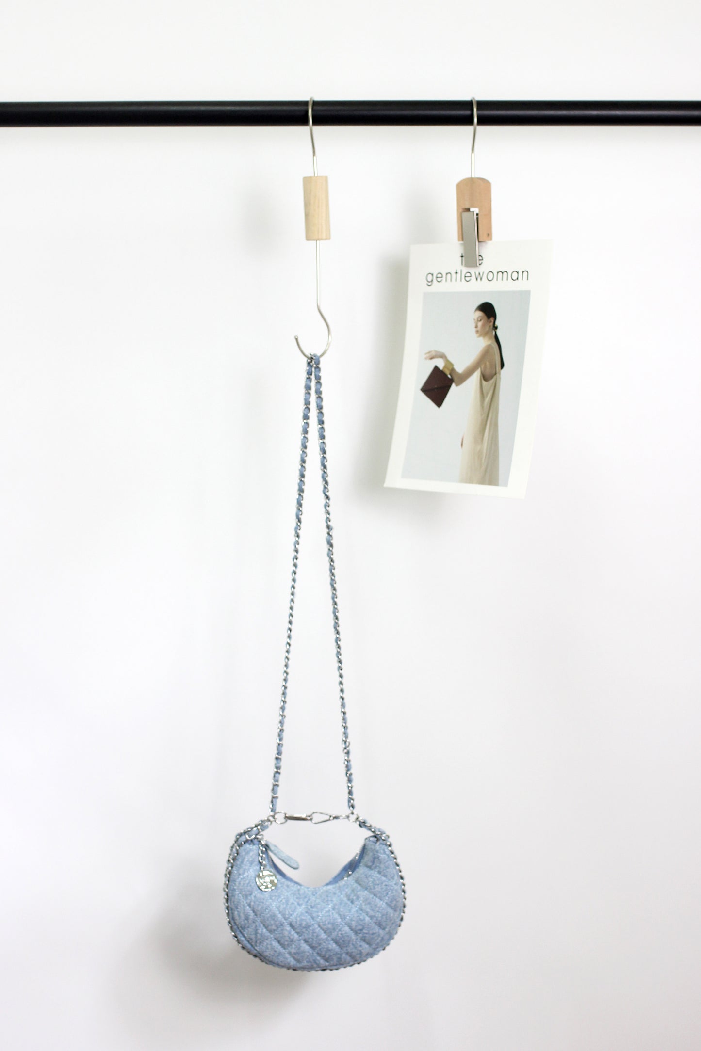 A2406HK13738 - DENIM DELIGHT CRESCENT BAG
