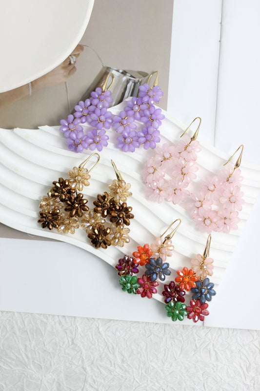 A2407QF55301 - Blooming Cluster Earrings