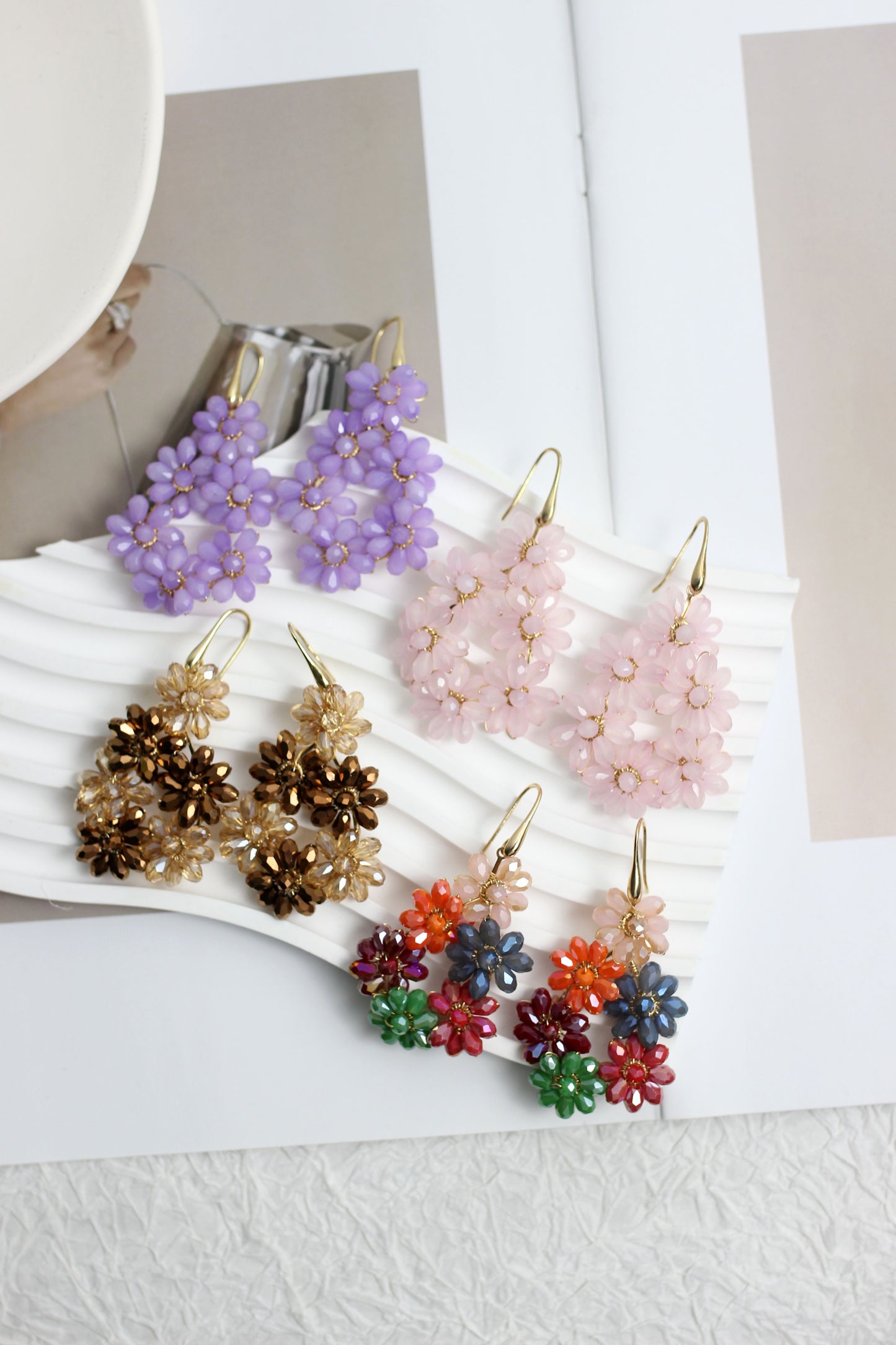 A2407QF55301 - Blooming Cluster Earrings