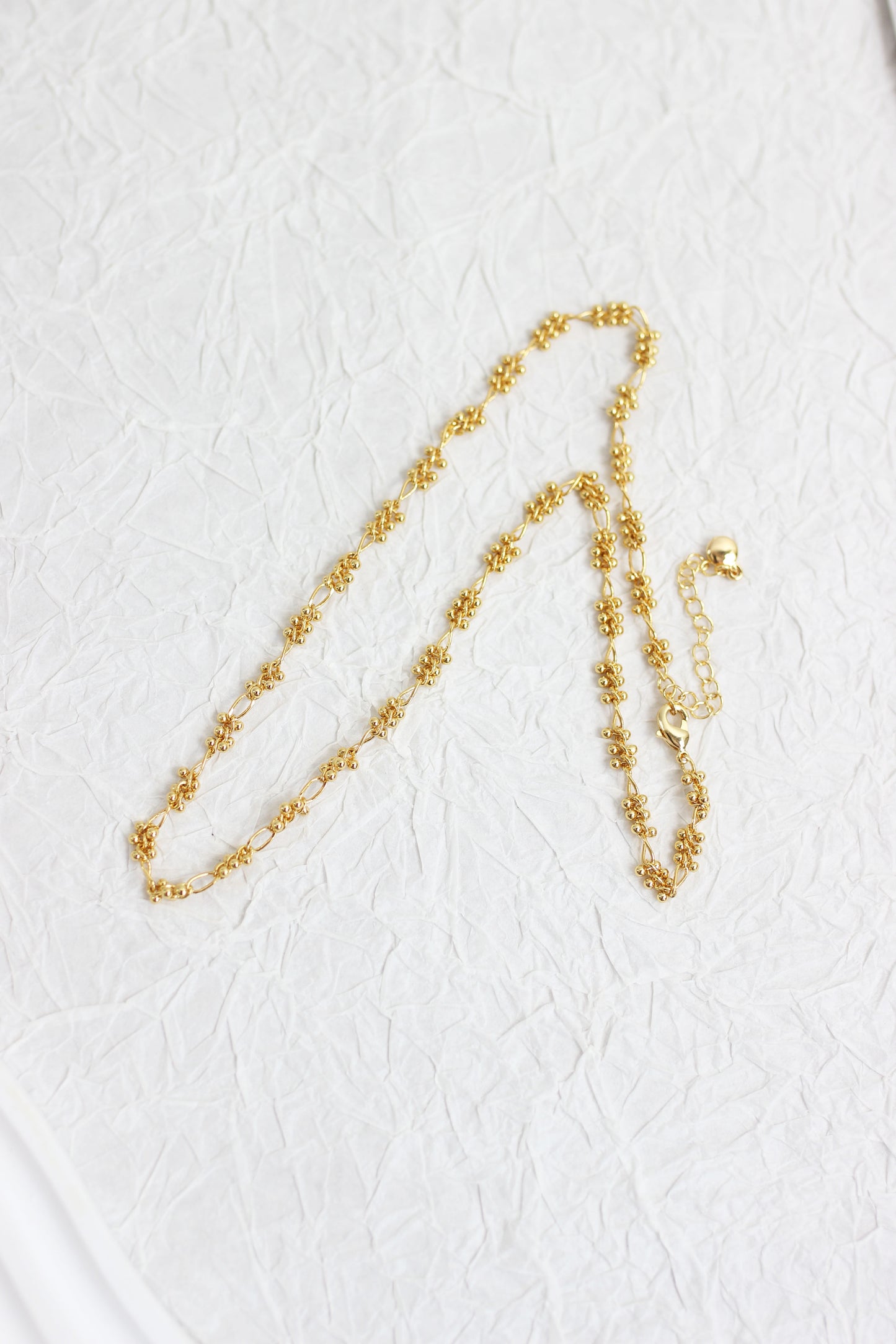 A2407XL36496 - ORNAMENTAL CLUSTER GOLD NECKLACE