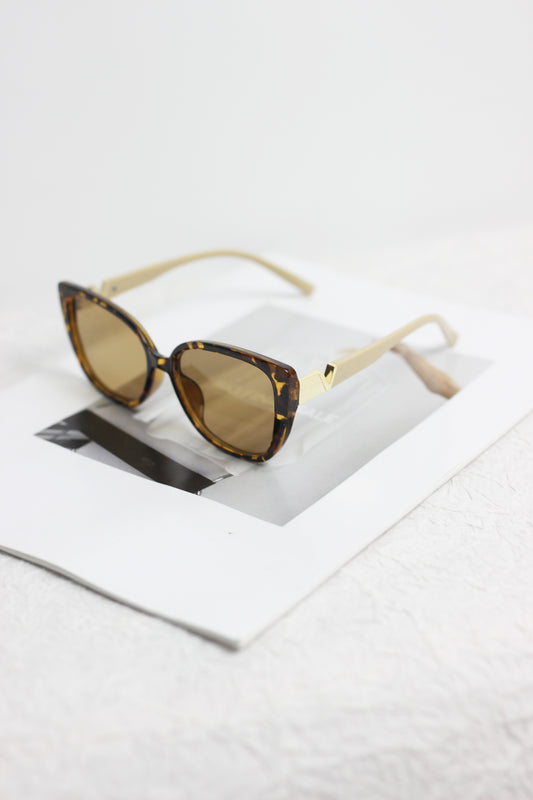 A2408MN13236 - Cat-Eye Sunglasses with Metal Accent