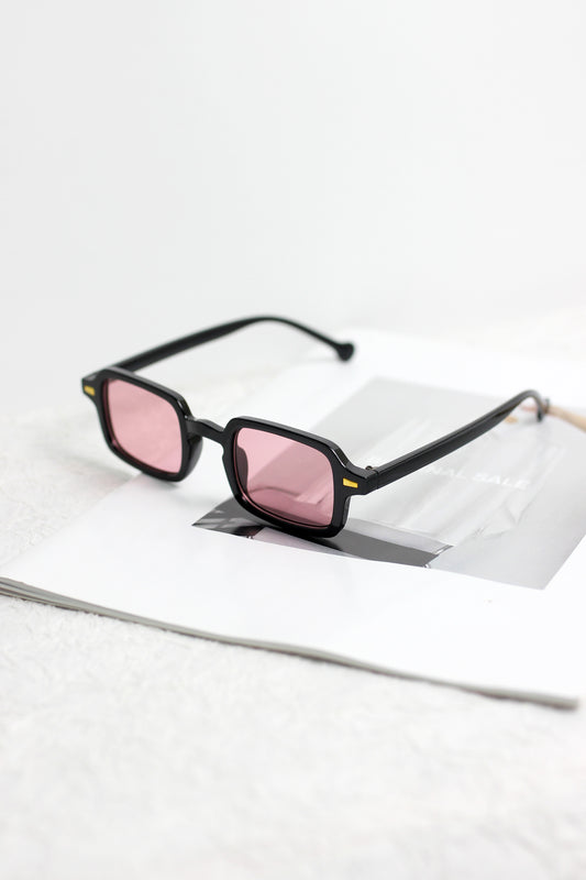 A2408MN81215 -  Retro Rectangular Frame Sunglasses