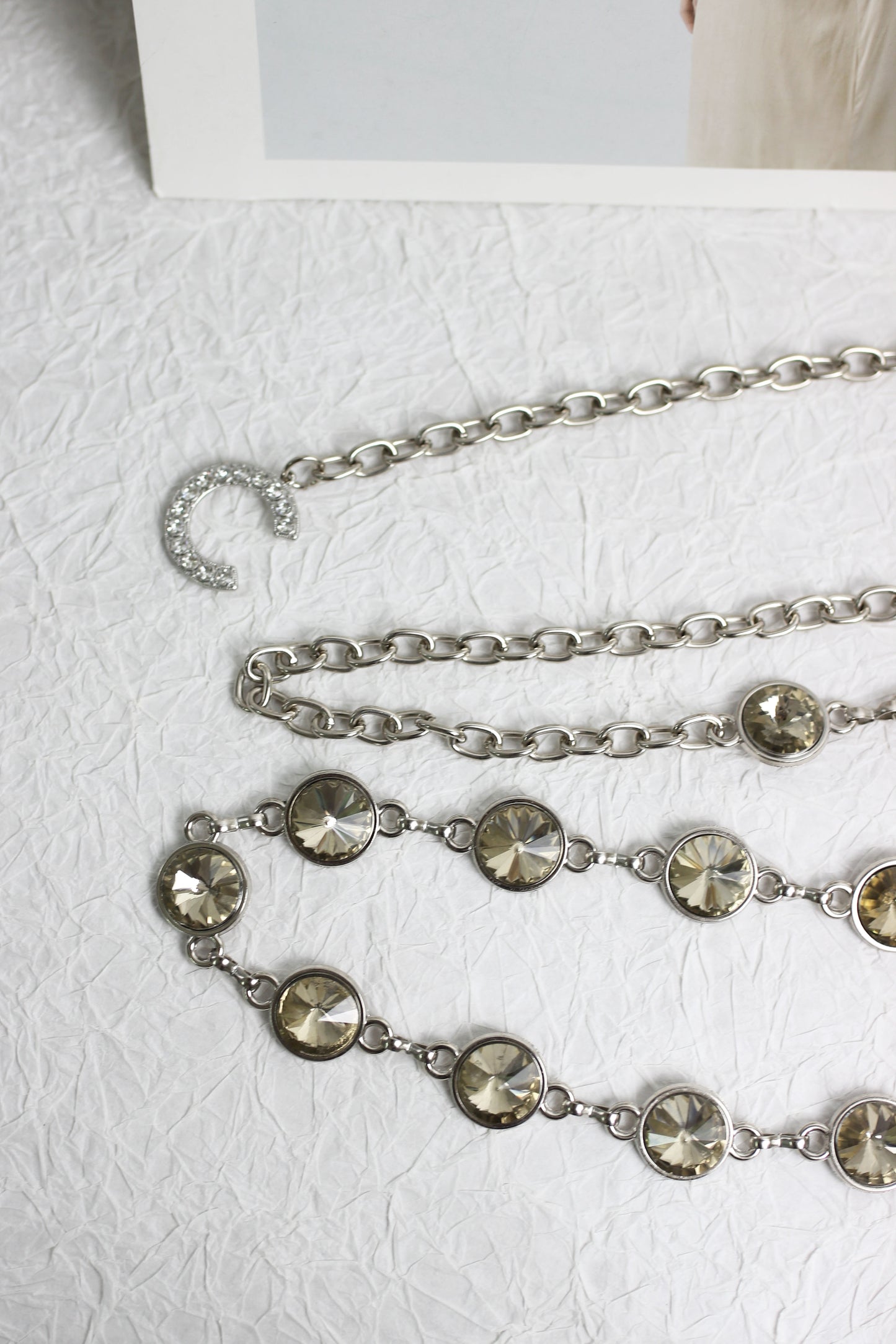 A2409DJN73268 - Crystal Embellished Chain Belt Set
