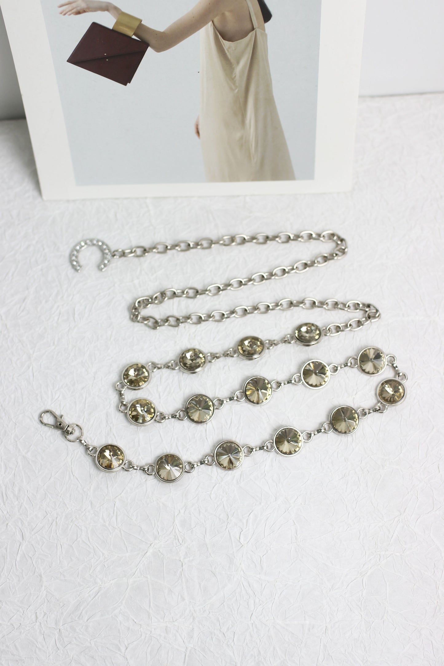 A2409DJN73268 - Crystal Embellished Chain Belt Set