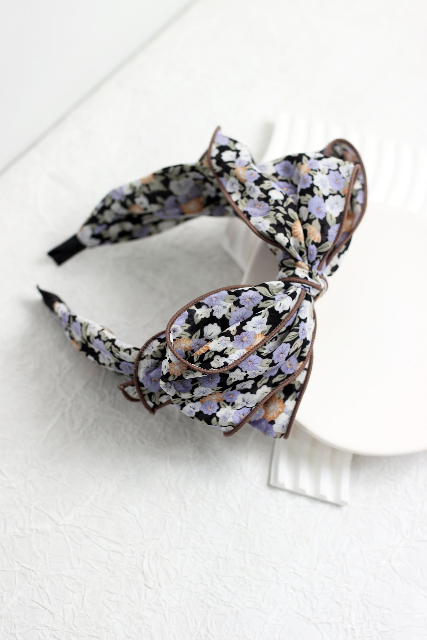 A2409HJ58078 - Floral Bow Headband
