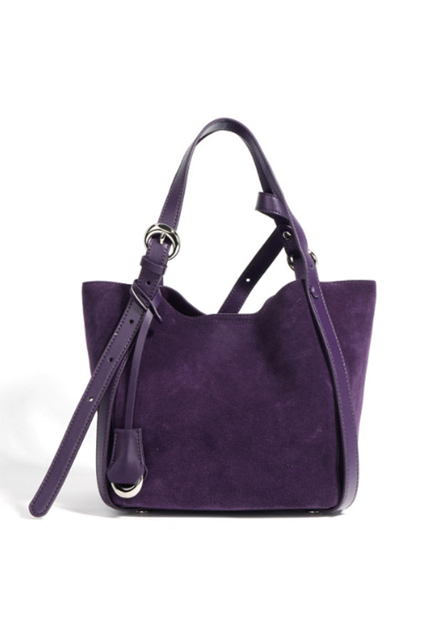 A2410XL62632 - 100% Leather Suede Tote Bag