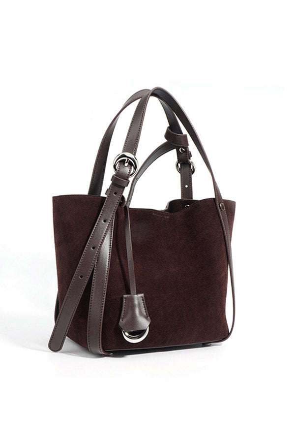 A2410XL62632 - 100% Leather Suede Tote Bag