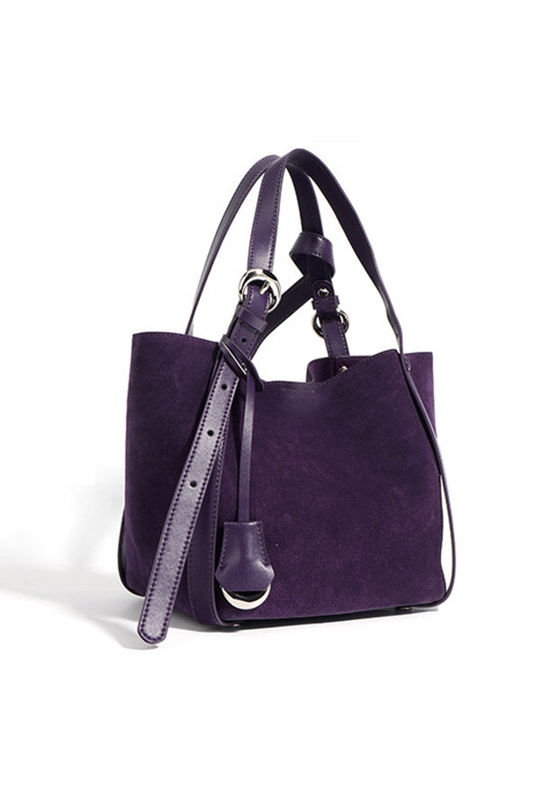 A2410XL62632 - 100% Leather Suede Tote Bag