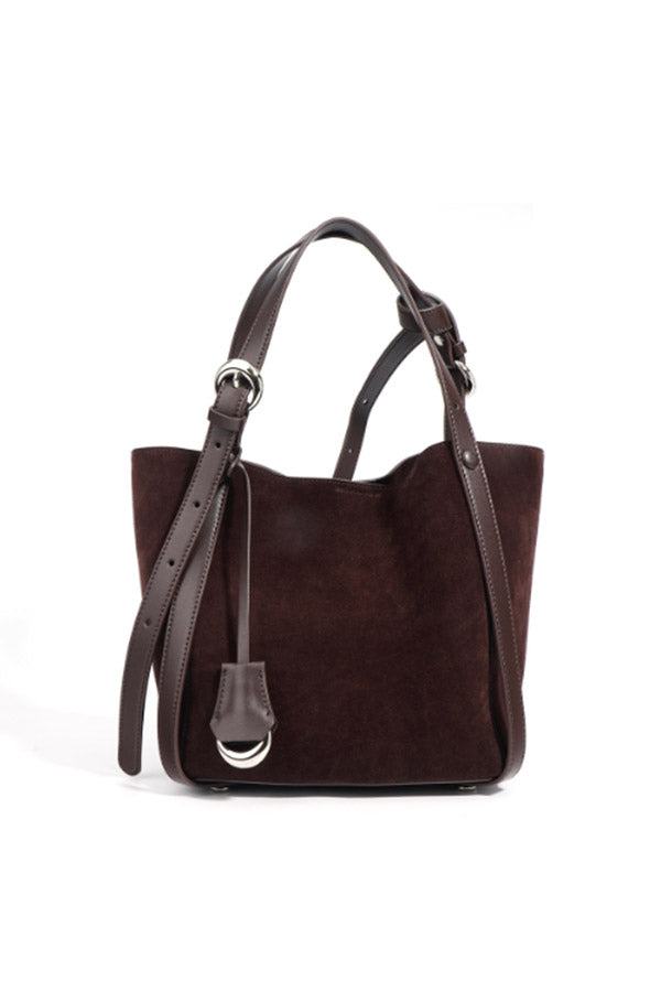 A2410XL62632 - 100% Leather Suede Tote Bag