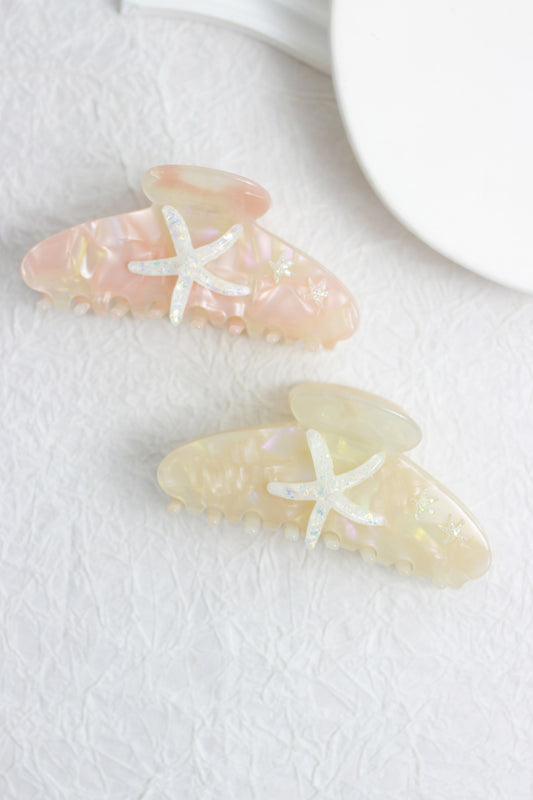 A2410XY44478 - Starfish-Inspired Hair Claw Clip