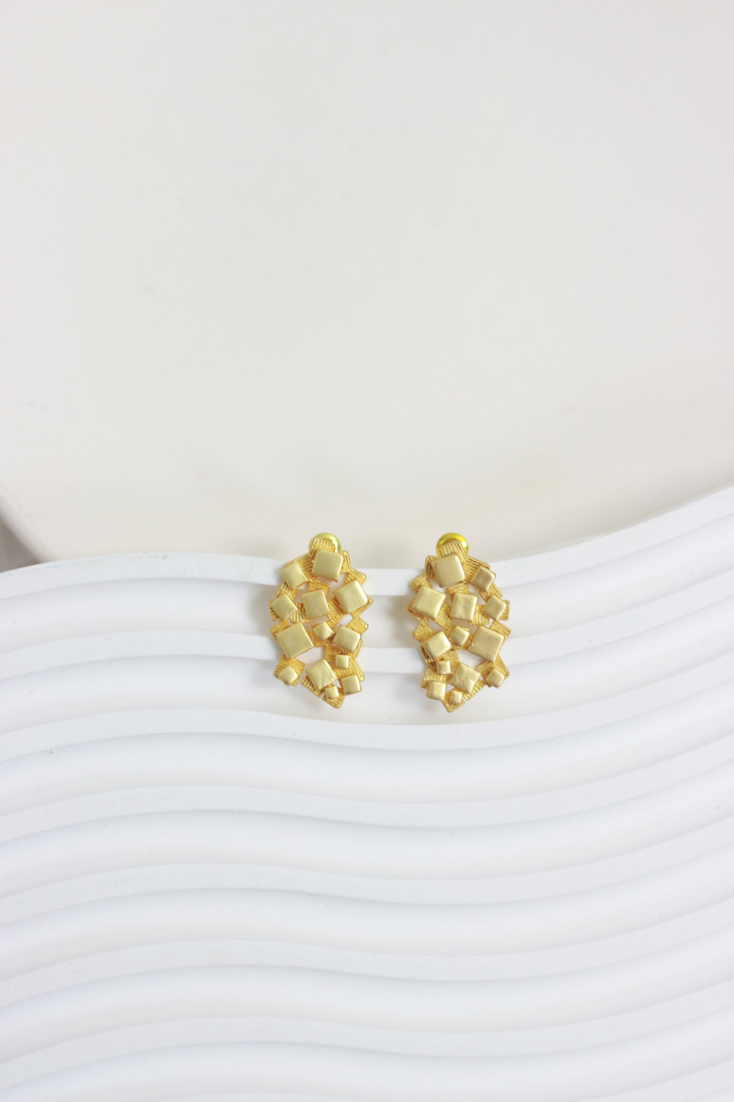 A2410ZM44493 -  Geometric Gold Stud Earrings