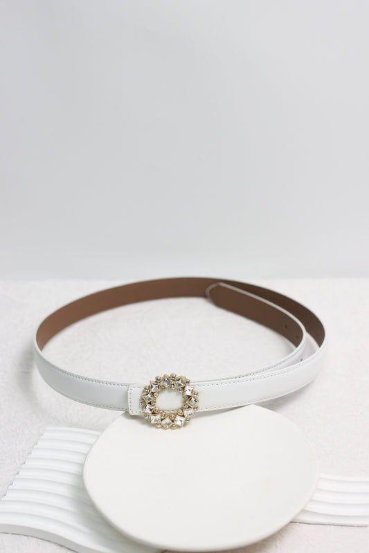 A2411DJN67168 -  Crystal Embellished Leather Belts