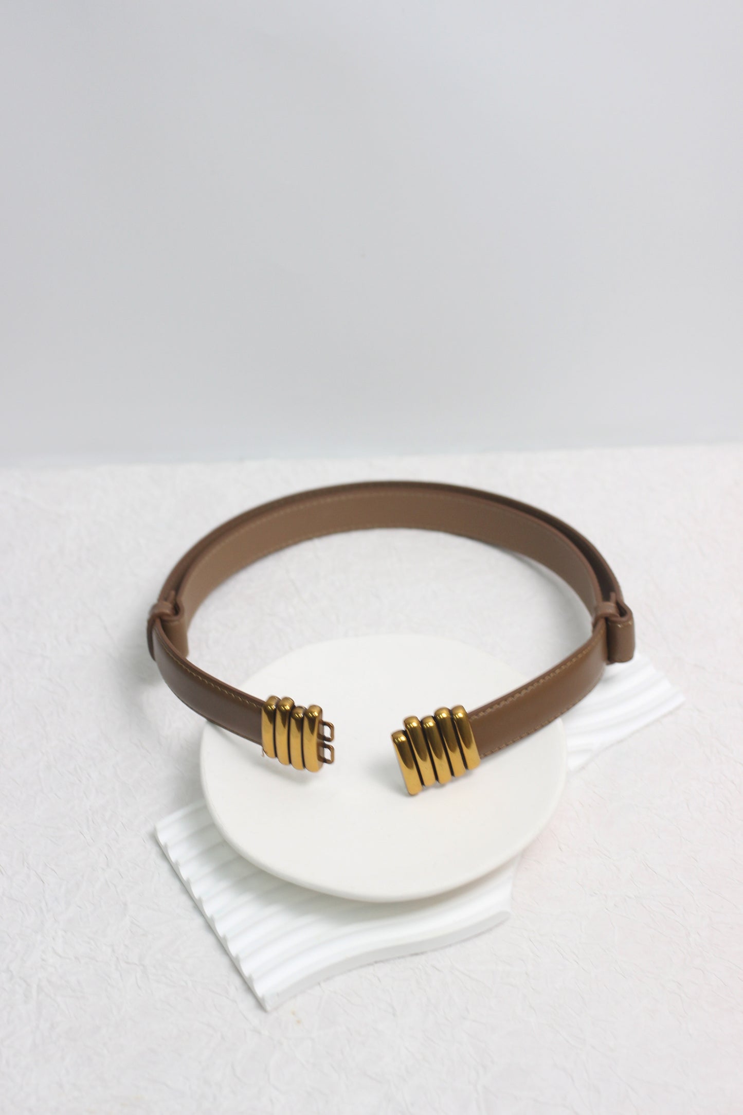 A2411DJN98663 - Modern Spiral Buckle Leather Belts