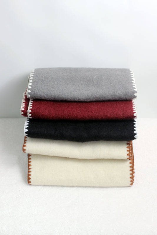 A2411YF55263 - Elegant Stitched Edge Scarves