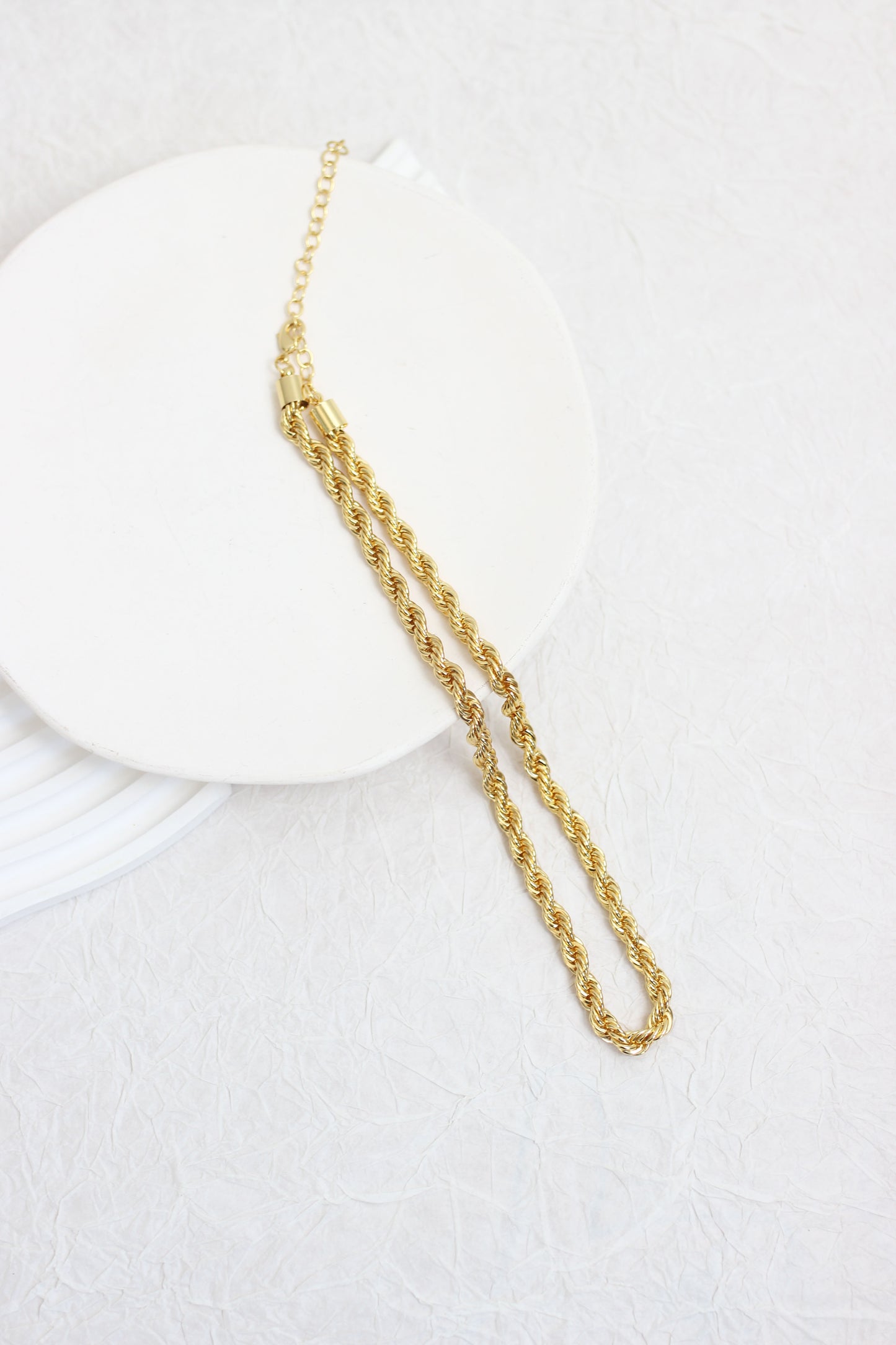 A2501QL49751 - Gold Rope Chain Necklace