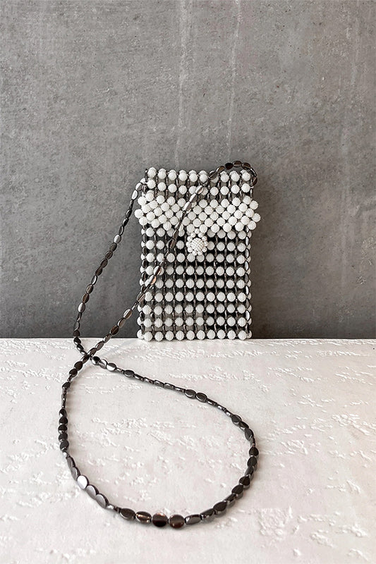 A2502SK55723 - Beaded Crossbody Shoulder Bag