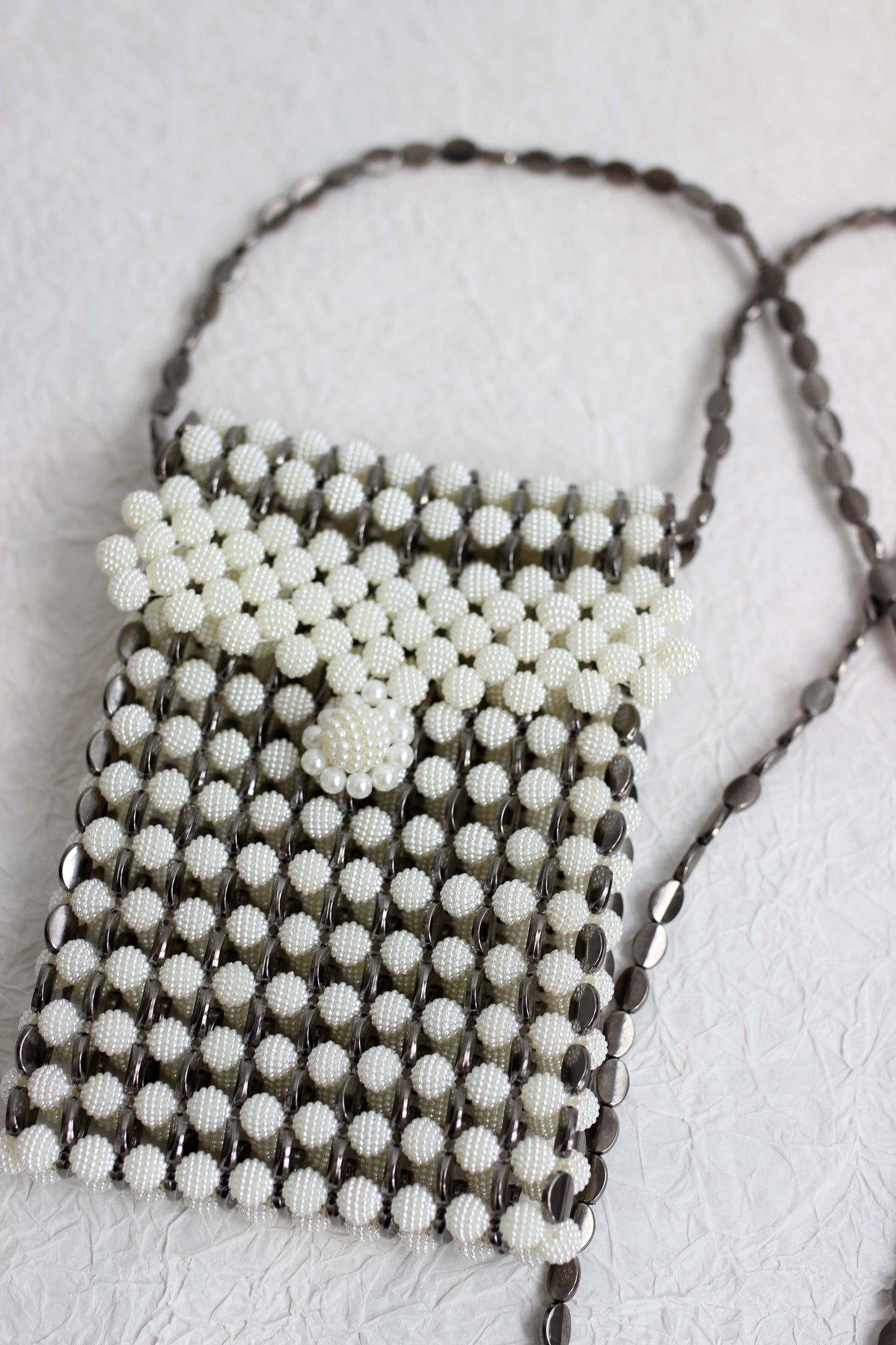 A2502SK55723 - Beaded Crossbody Shoulder Bag