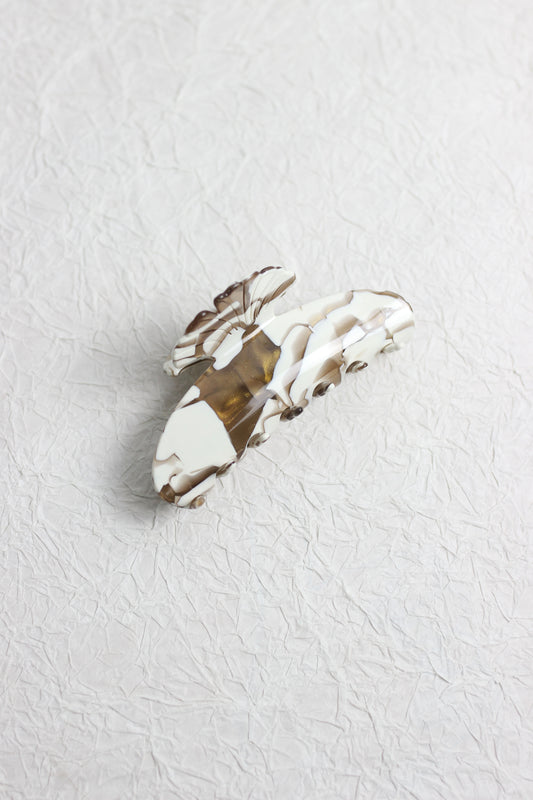 A2503DW62817 - Marbled Cellulose Acetate Hair Claw Clip