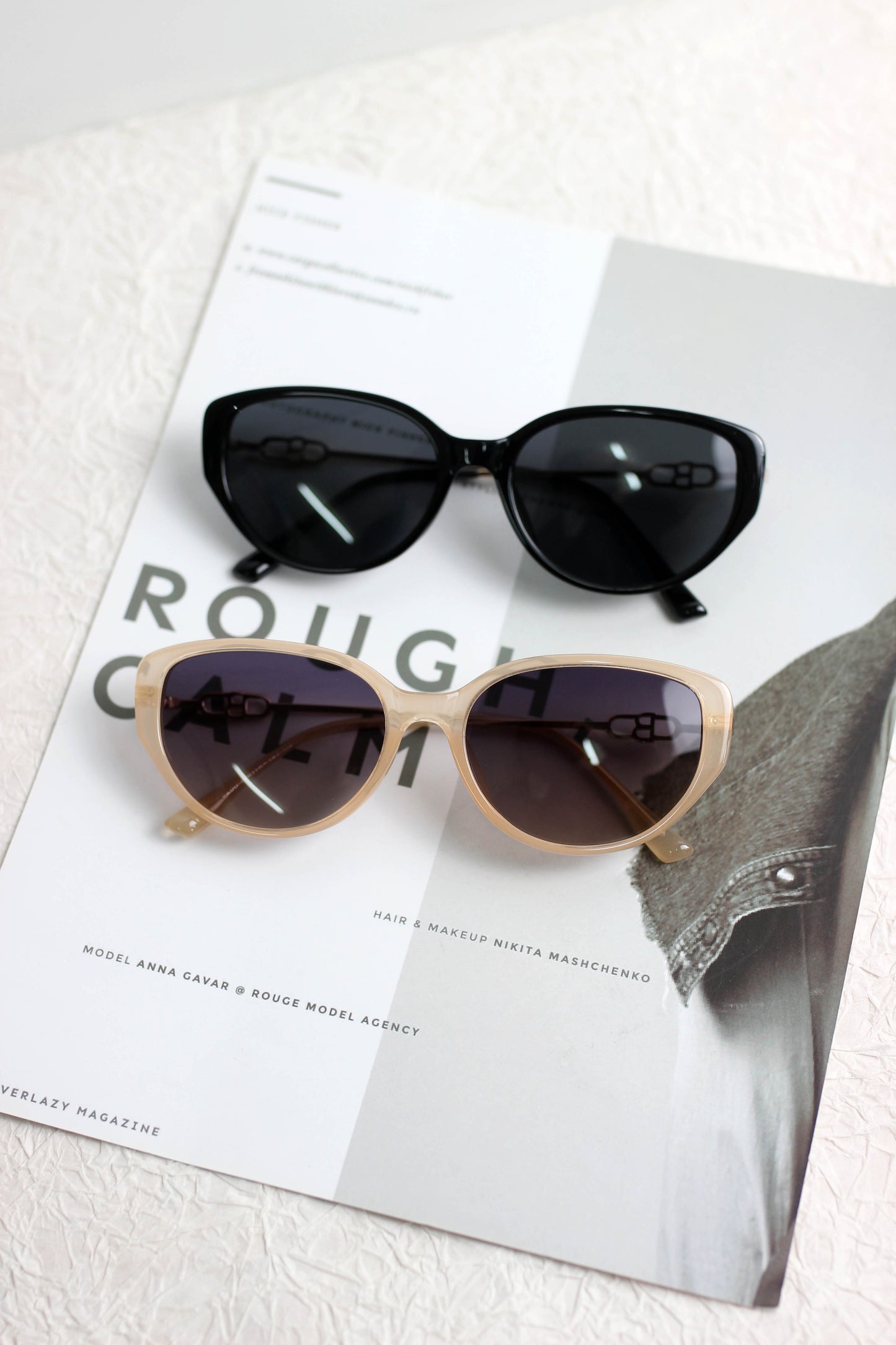 A2503GY55479 - Vintage Cat-Eye Sunglasses
